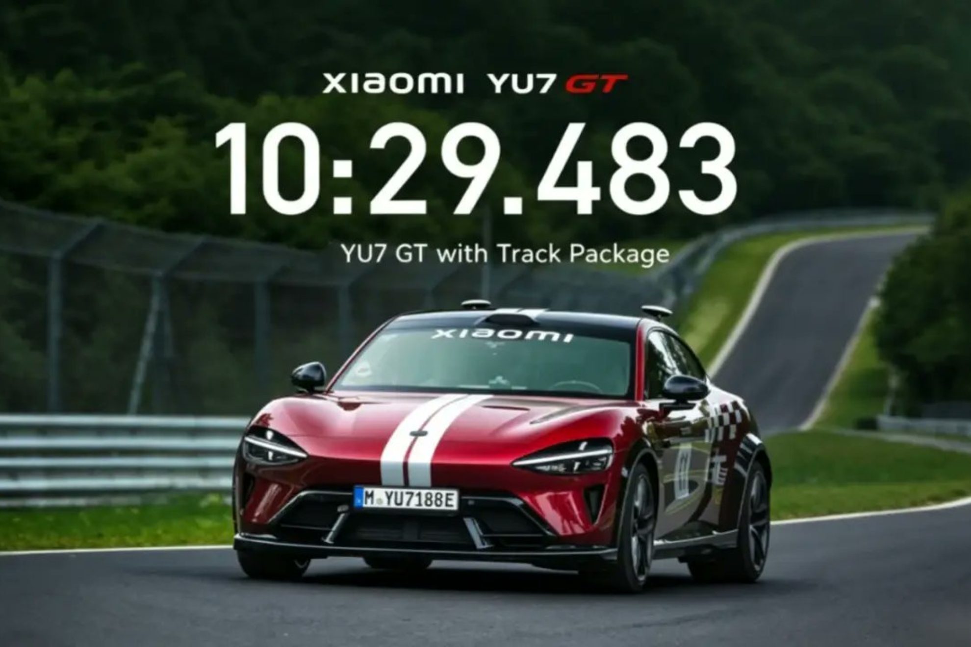 Los 10:29.483 del XIaomi SU7 es la nueva referencia entre los coches autónomos en Nürburgring