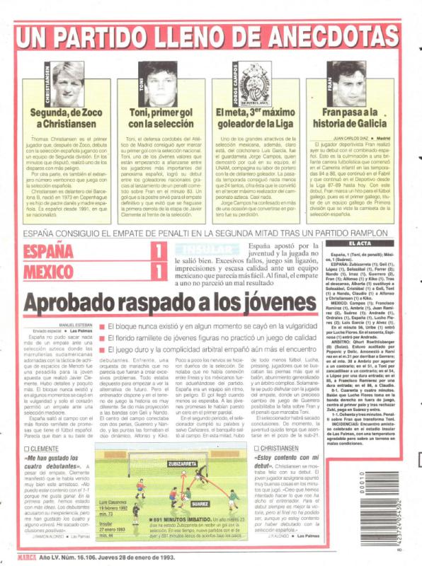 This is how we tell the story of Thomas Christiansen's debut with Spain.