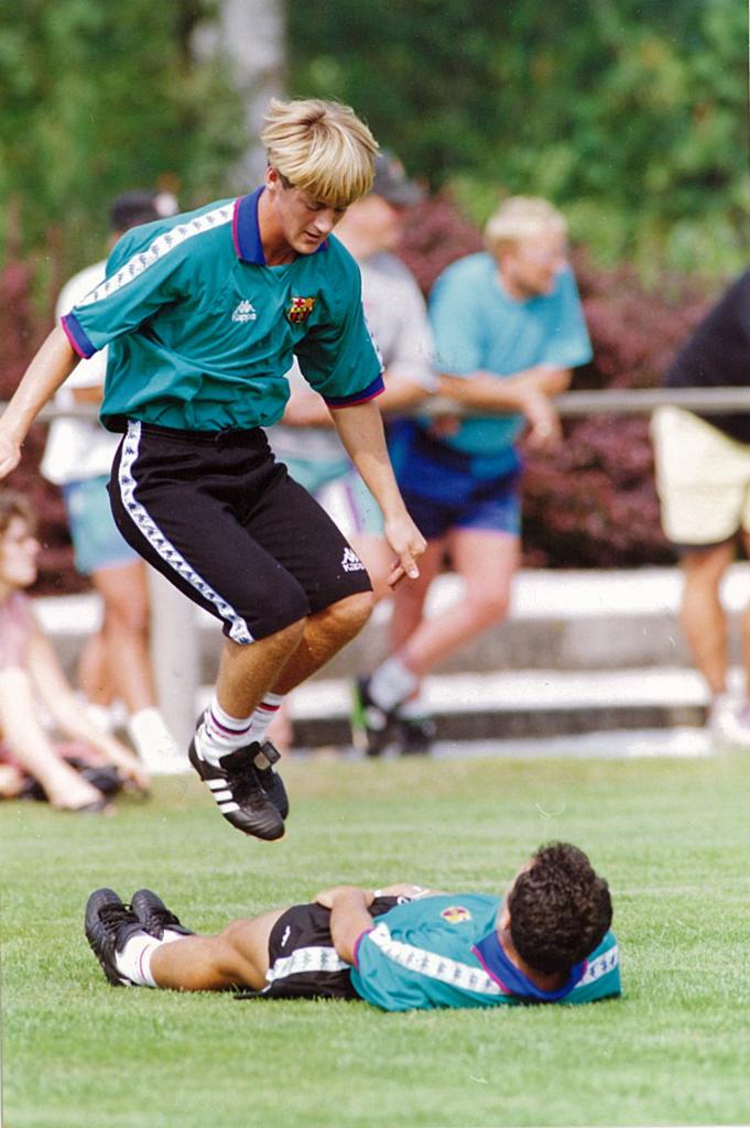 Thomas Christiansen, in a preseason with Barcelona.
