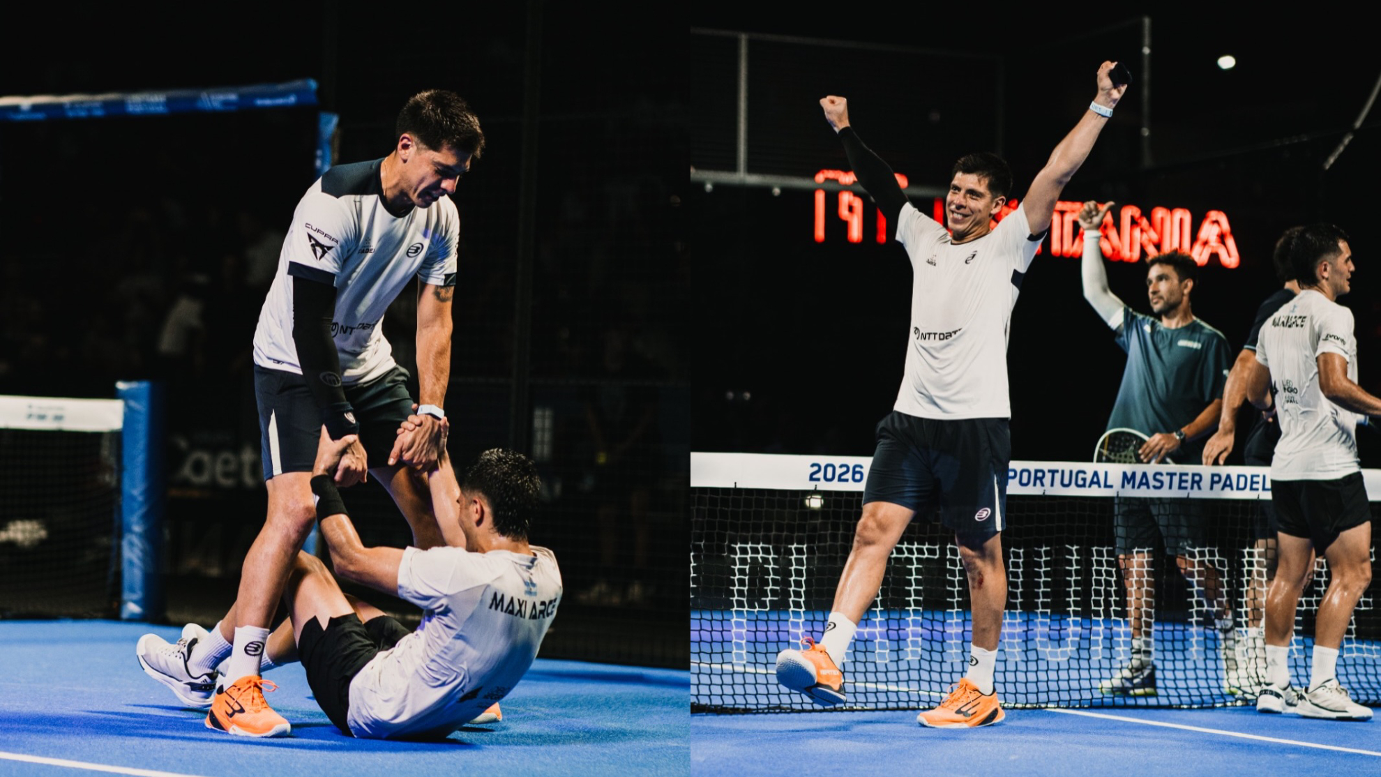 Tello and Arce won their first title as a couple in Portugal.