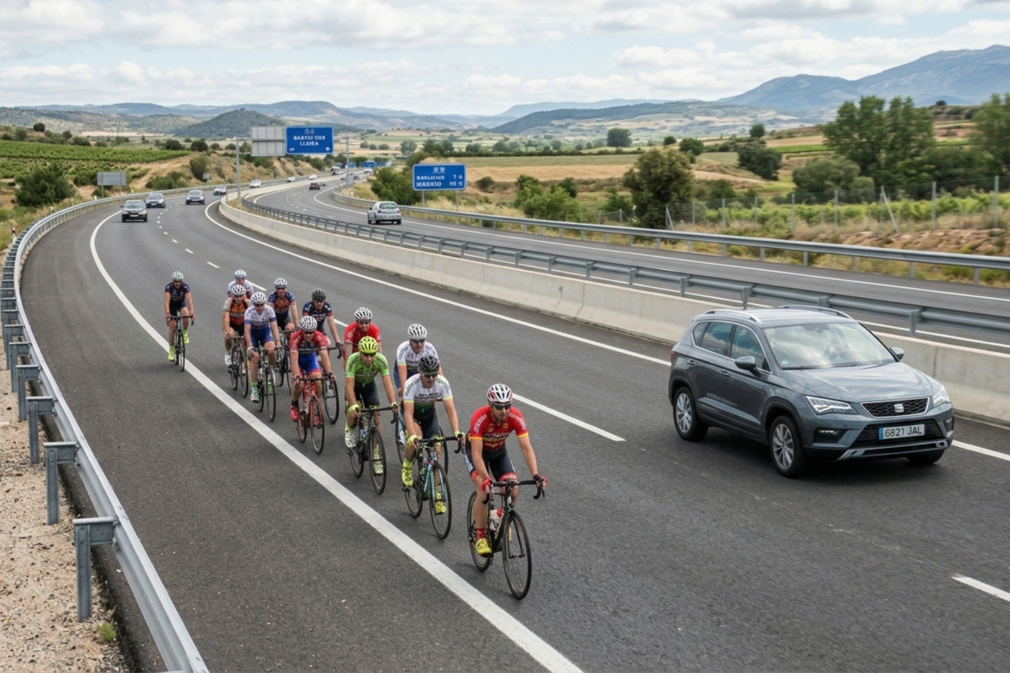 Los adelantamientos a ciclistas están regulados por nuevas normas.