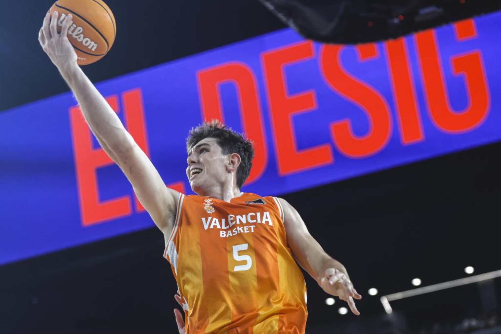 Sergio De Larrea, durante el playoff de la ACB.