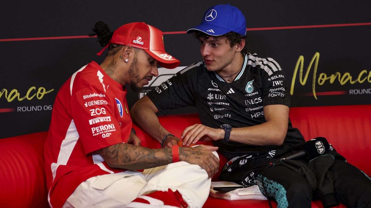 Hamilton y Antonelli, en una rueda de prensa de este año.