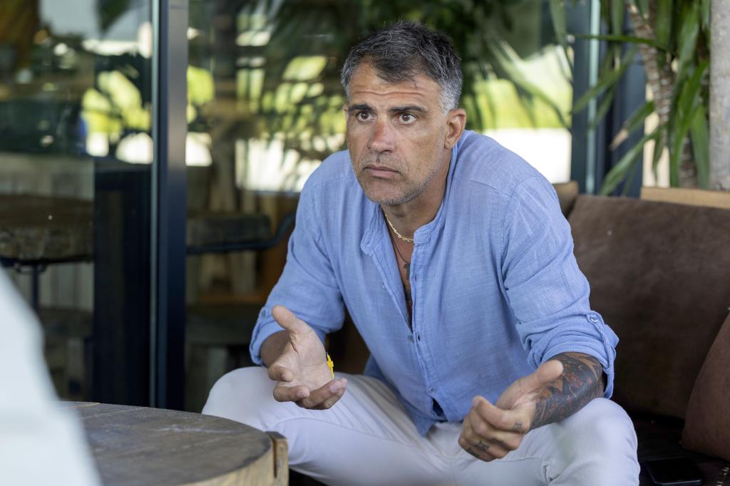 Pereiro, durante la entrevista.