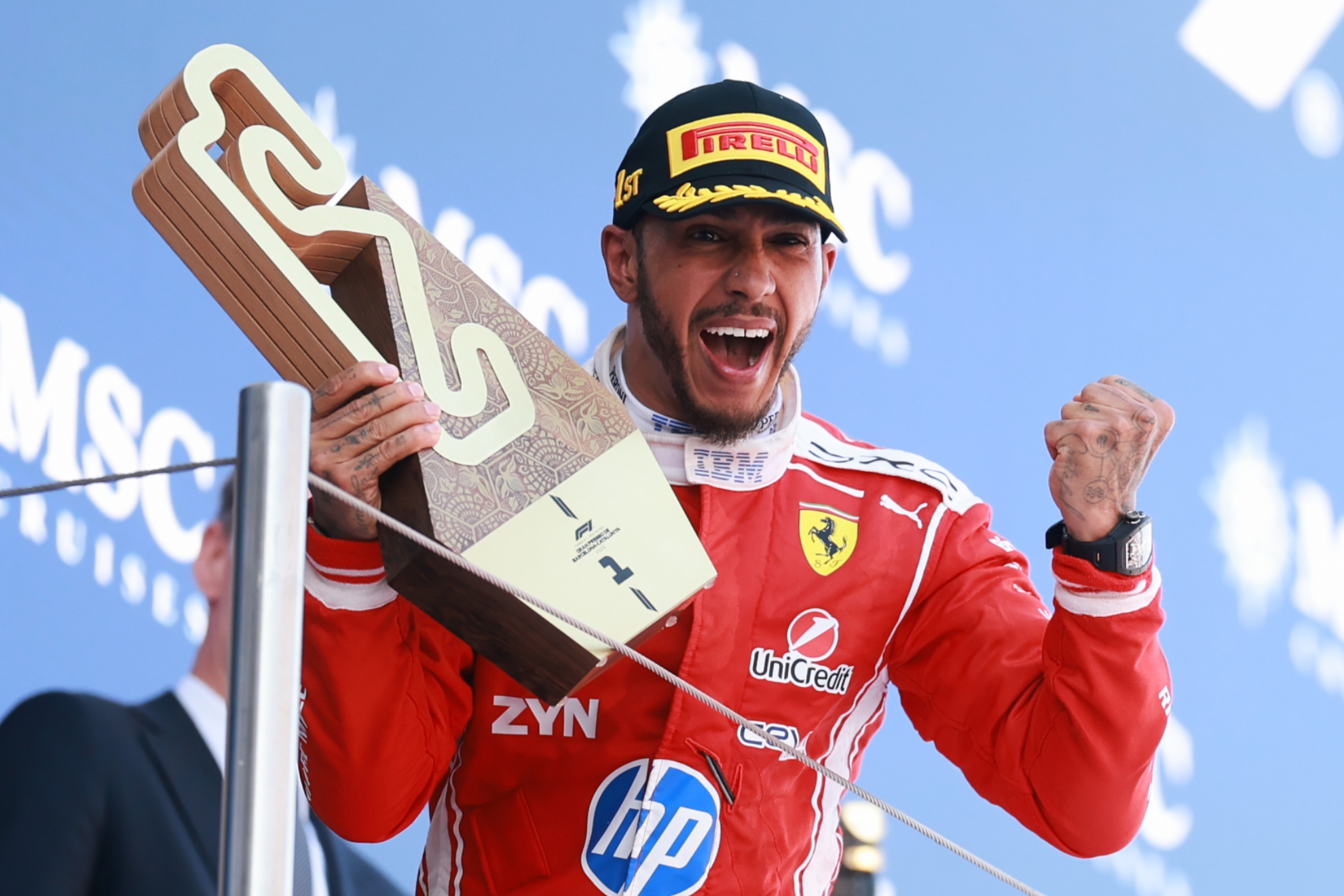 El triunfo en Barcelona ha sido el 'momentazo' de Hamilton en Ferrari... al menos hasta el momento