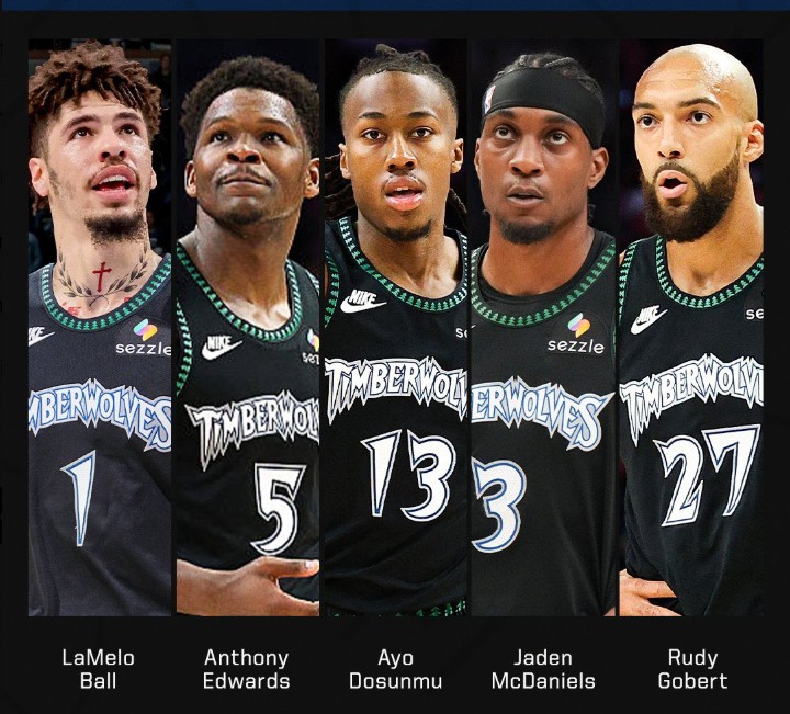 El quinteto de los Minnesota Timberwolves de cara al curso que viene.