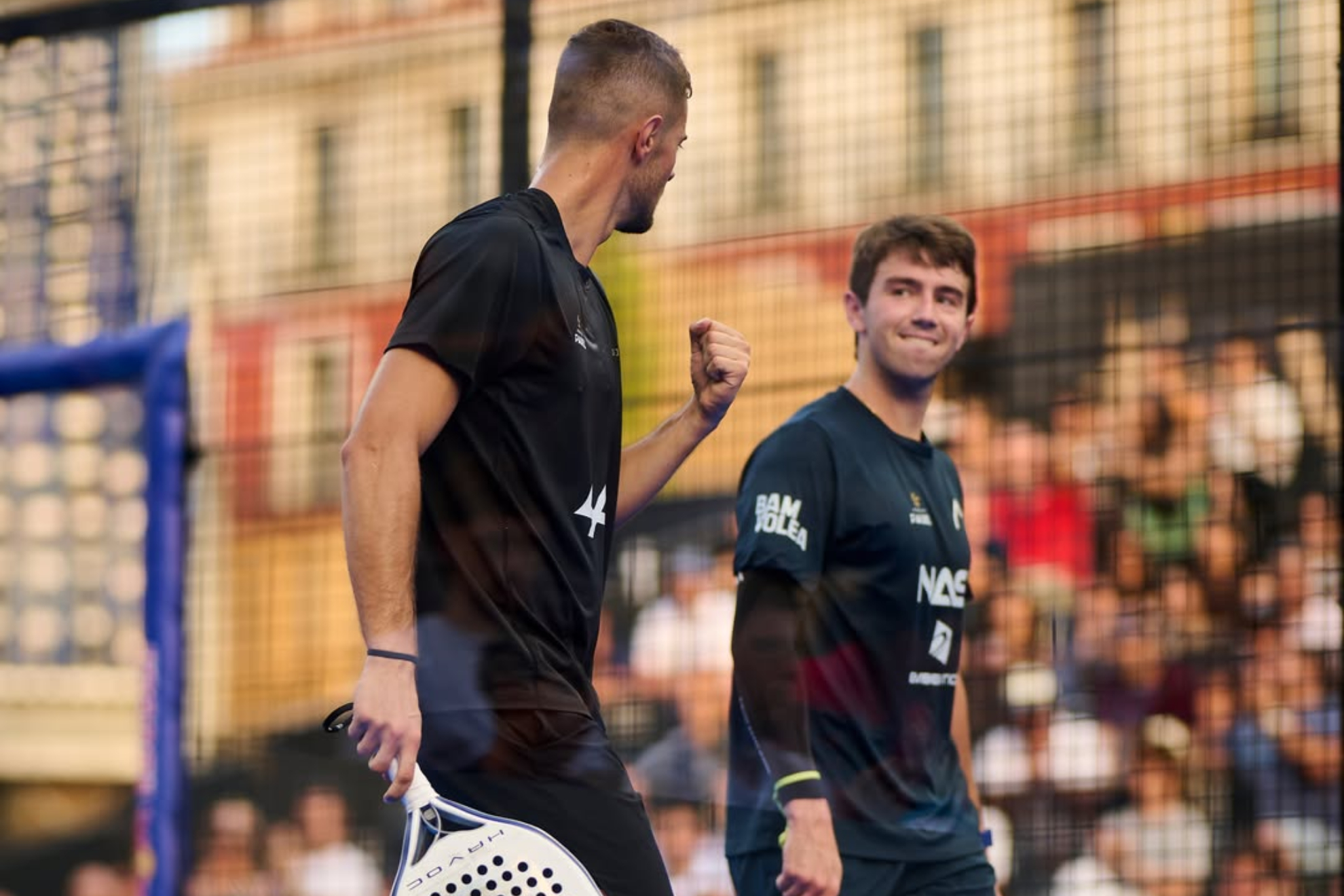 Jairo Bautista e Iñigo Jofre durante el P2 de Valladolid.