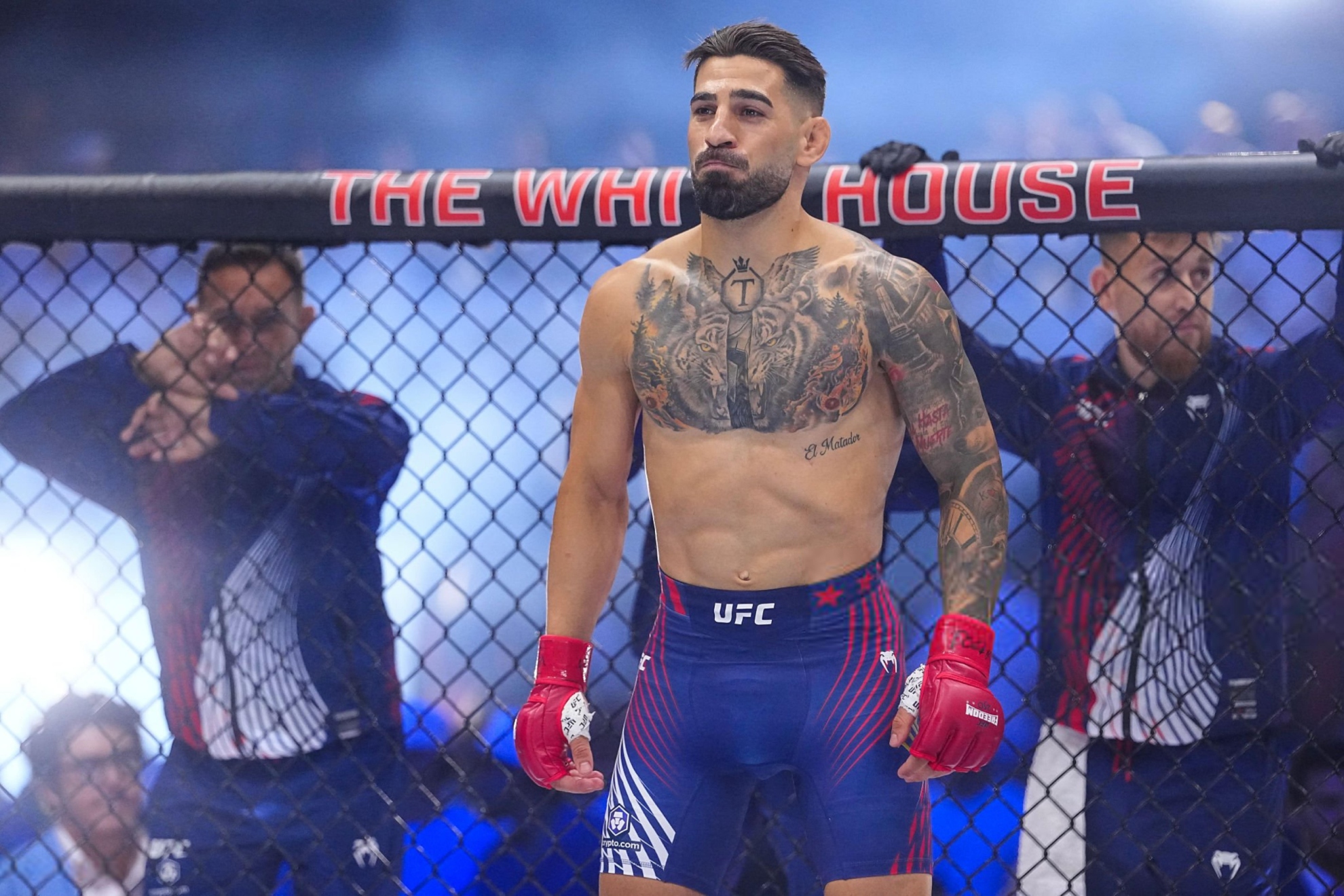 Ilia Topuria, before the fight against Gaethje at the White House.