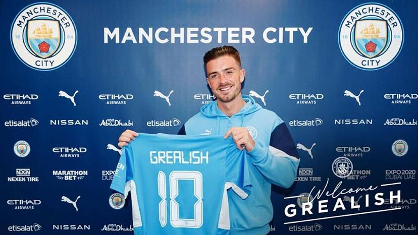 Jack Grealish ficha por el Manchester City por 117 millones de euros