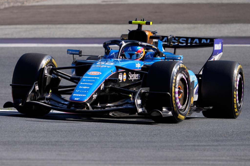 Sainz, en acción.