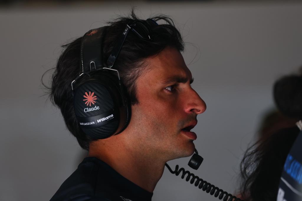 Sainz, en el palco.