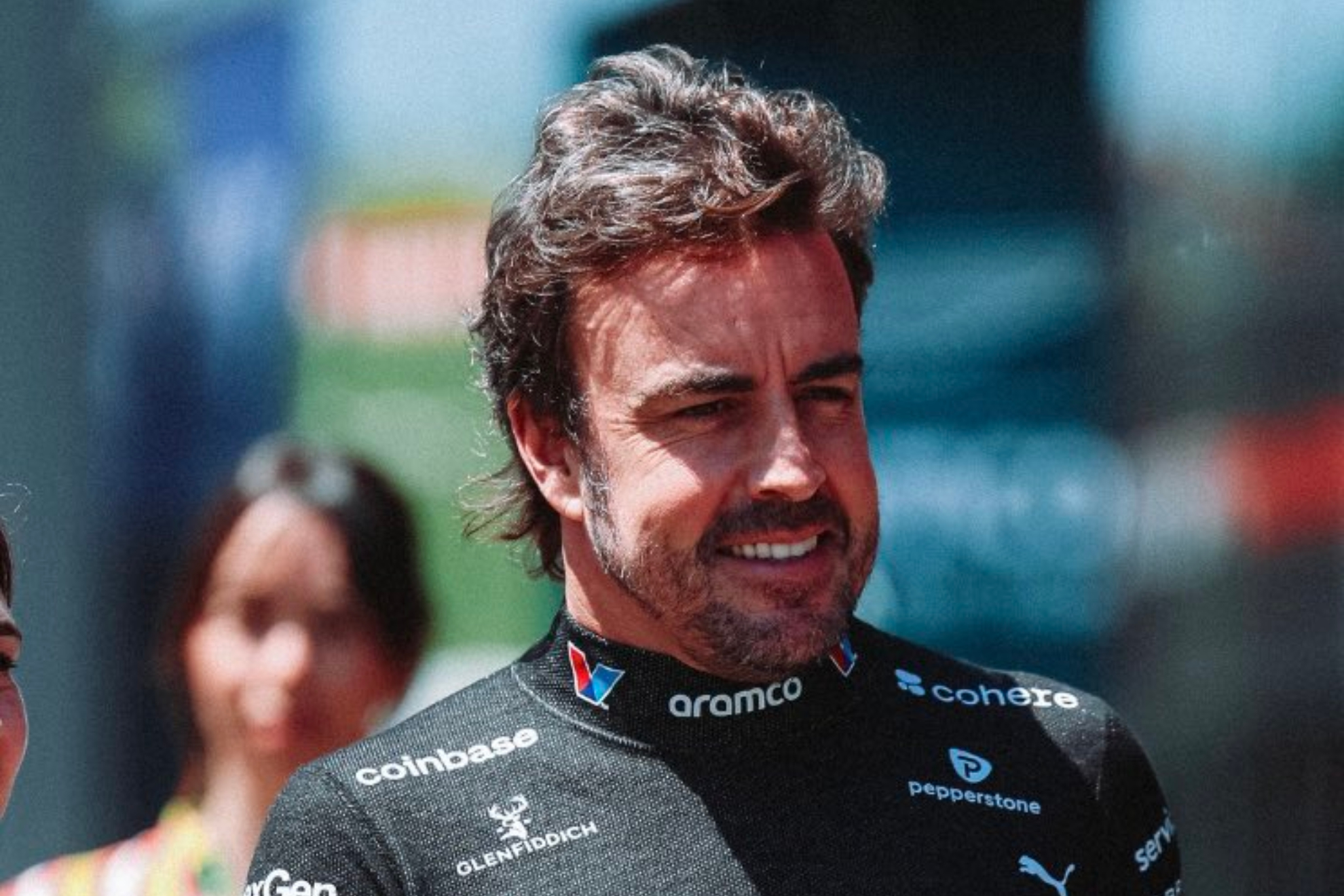 Alonso, antes de la clasificación. ASTON MARTIN F1