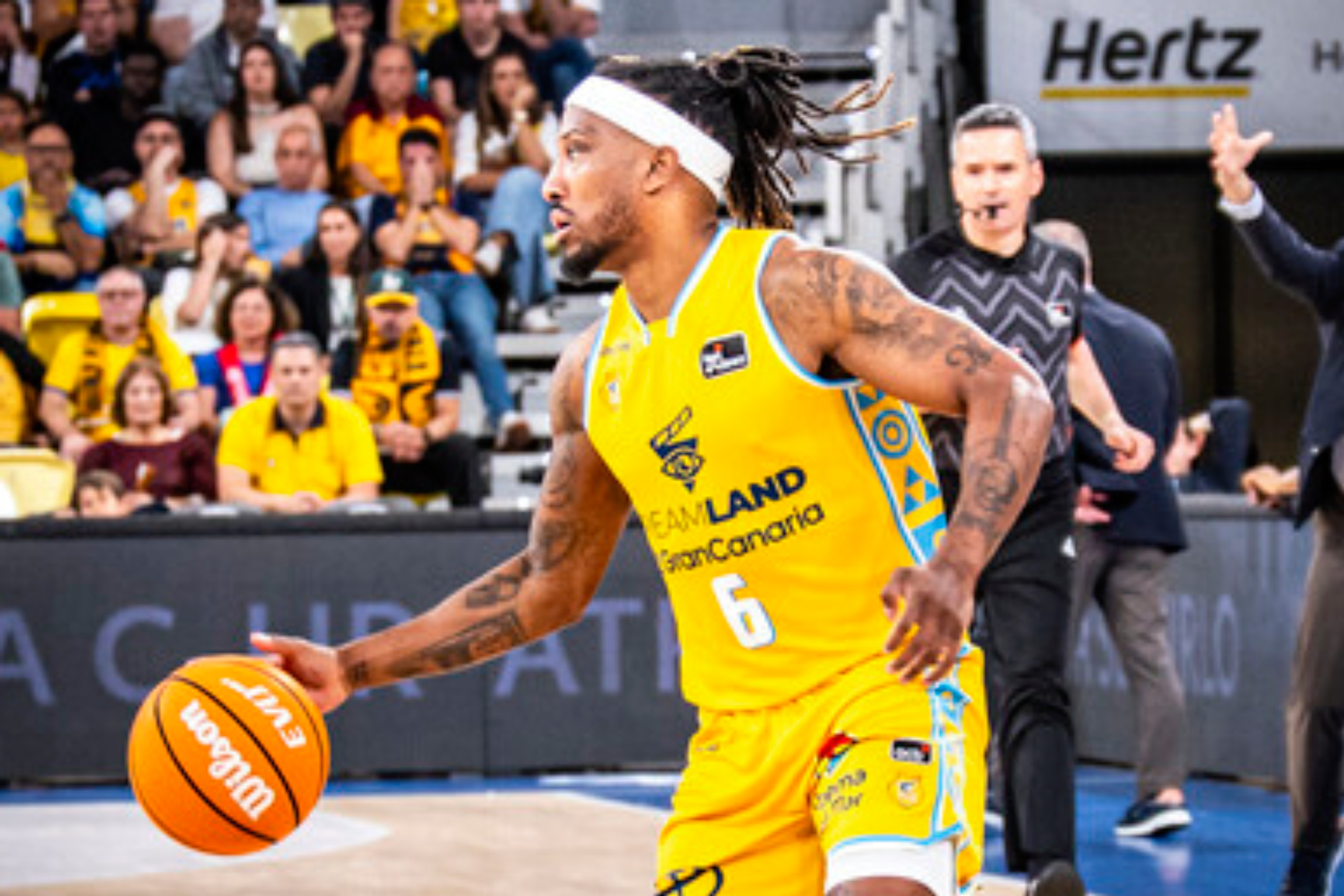 Andrew Albicy, en un partido del Gran Canaria esta temporada. ACB PHOTO.