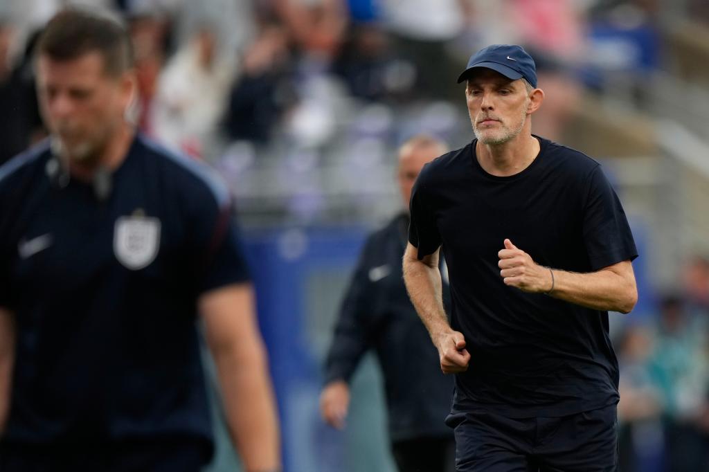 Tuchel during the match against Panama.
