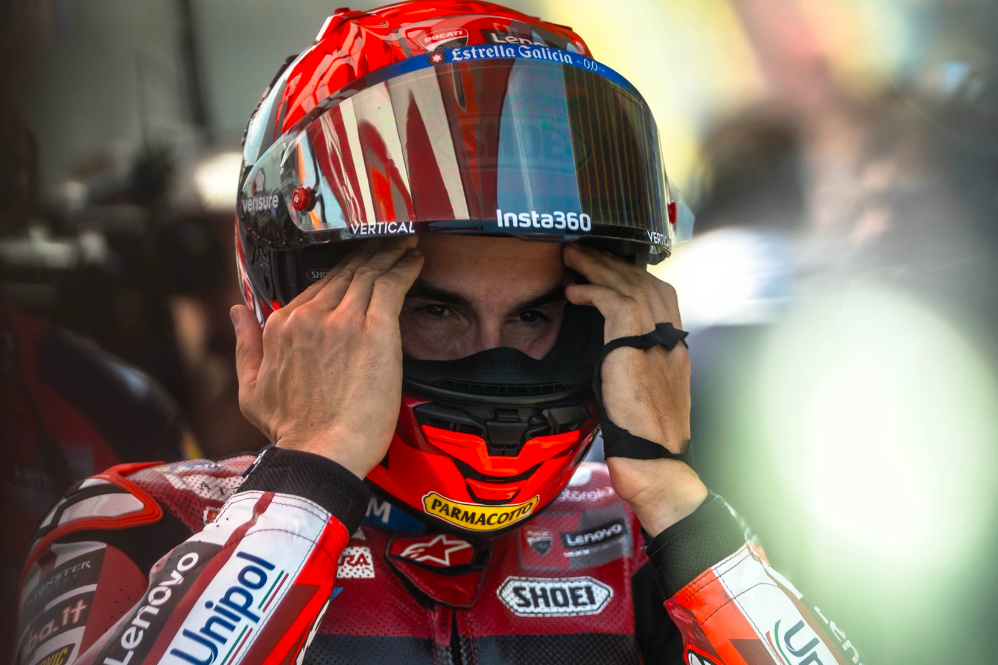 Marc, en la parrilla de salida del GP de Holanda de MotoGP.