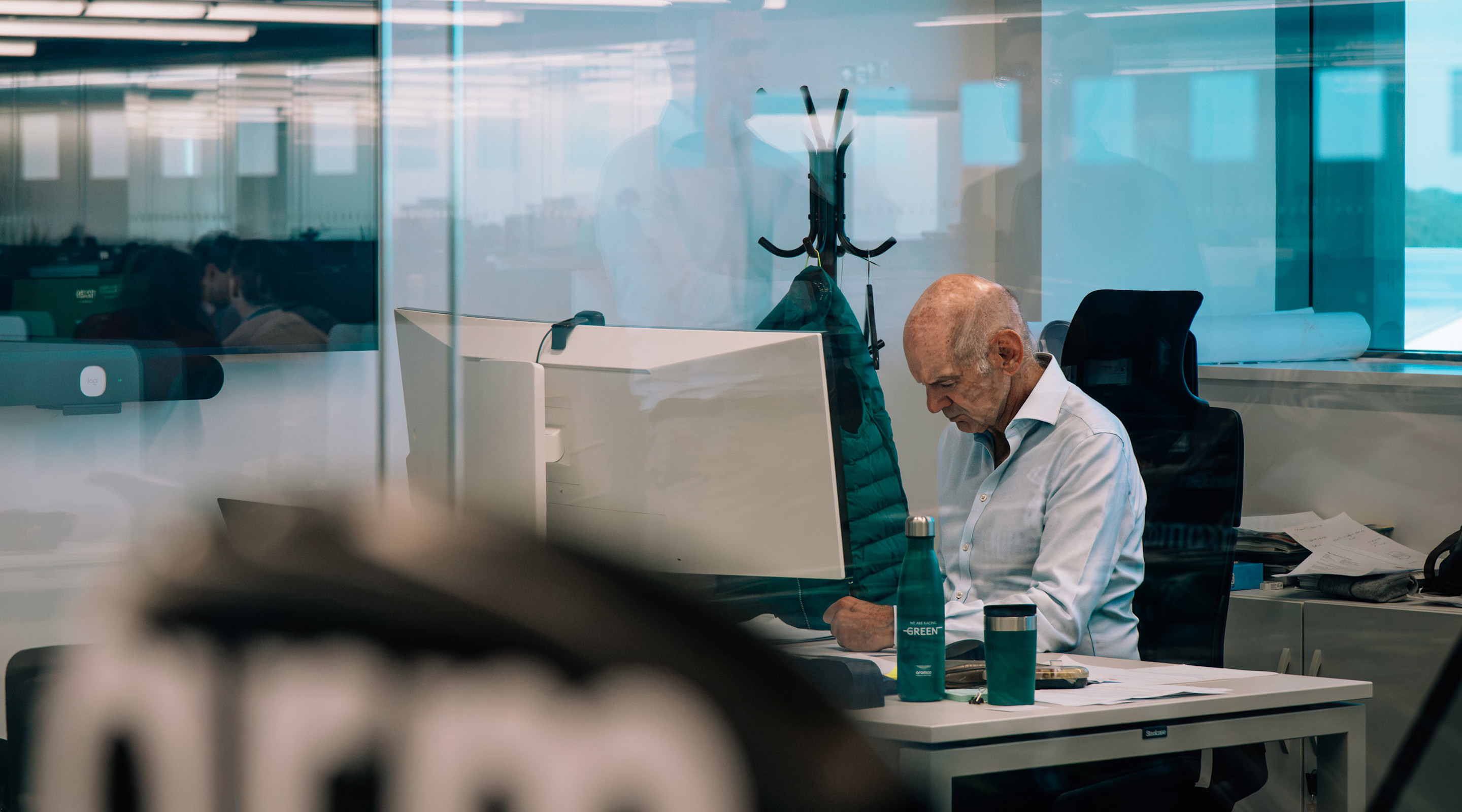 Newey, en su oficina.