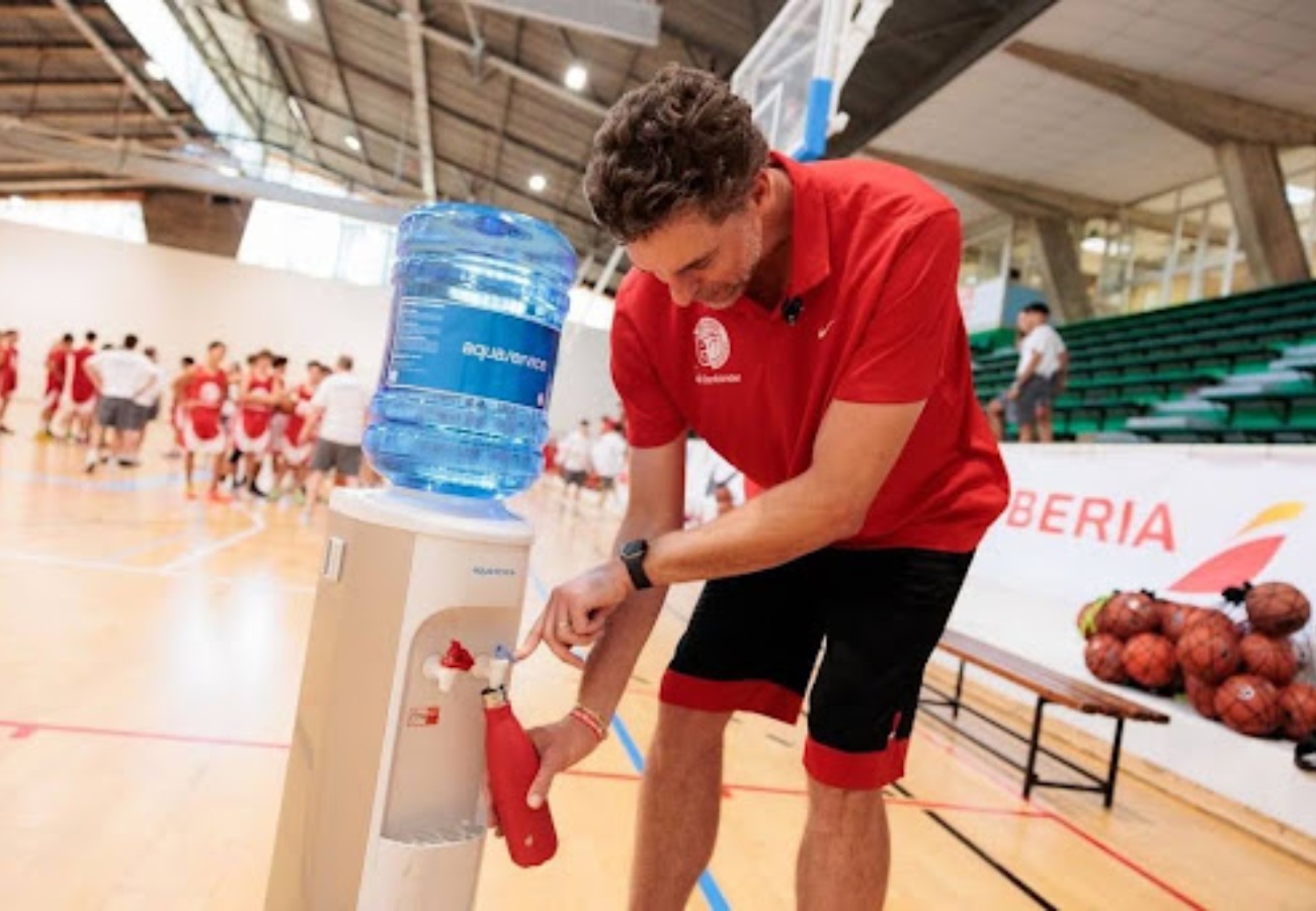 Pau Gasol, en su campus.