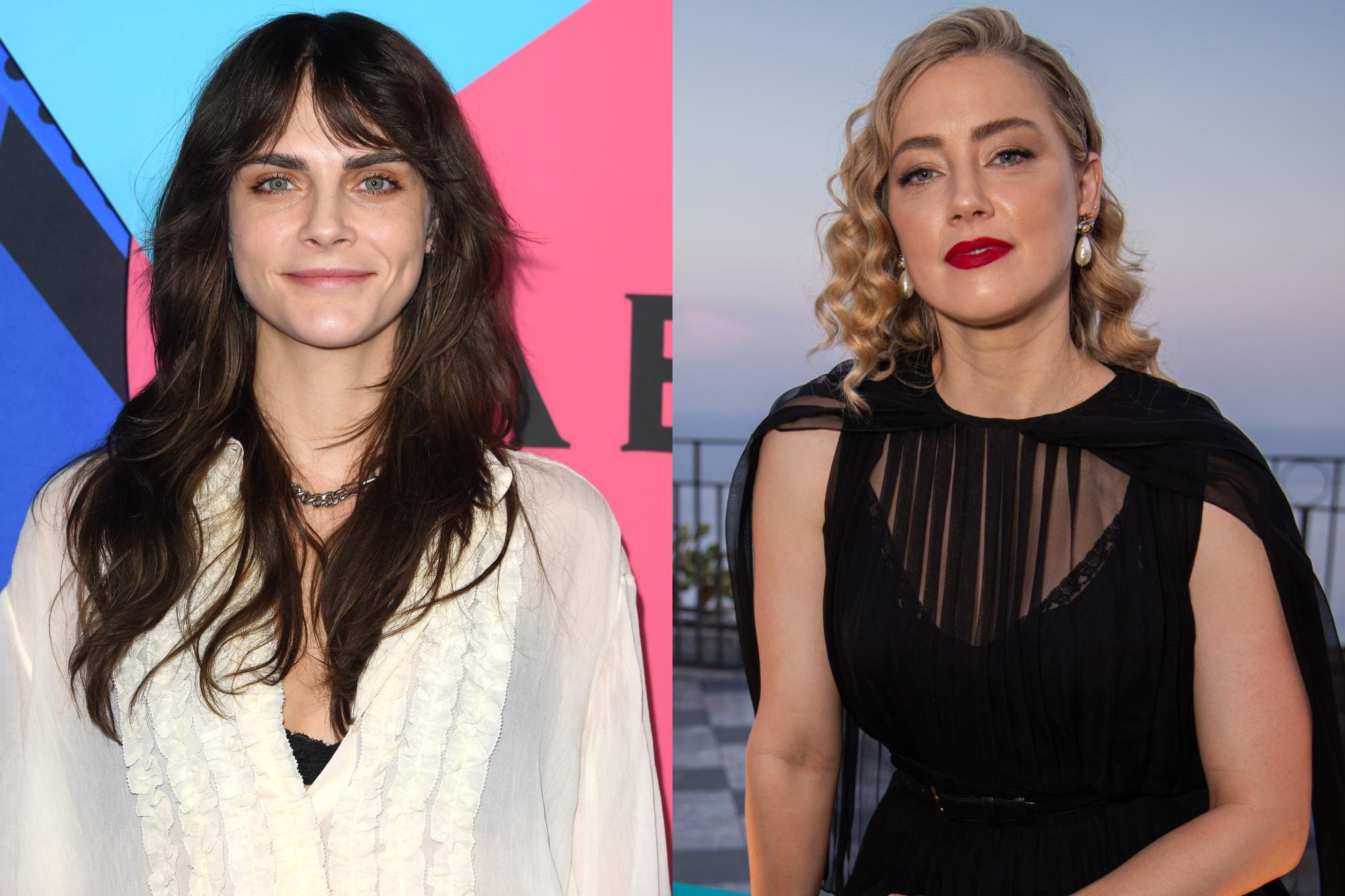Cara Delevingne y Amber Heard.