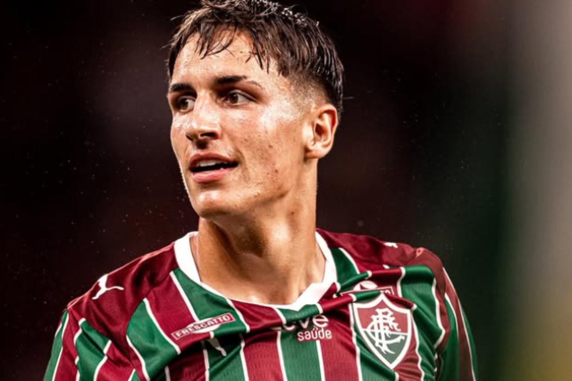 Facundo Bernal, en un partido con Fluminense.