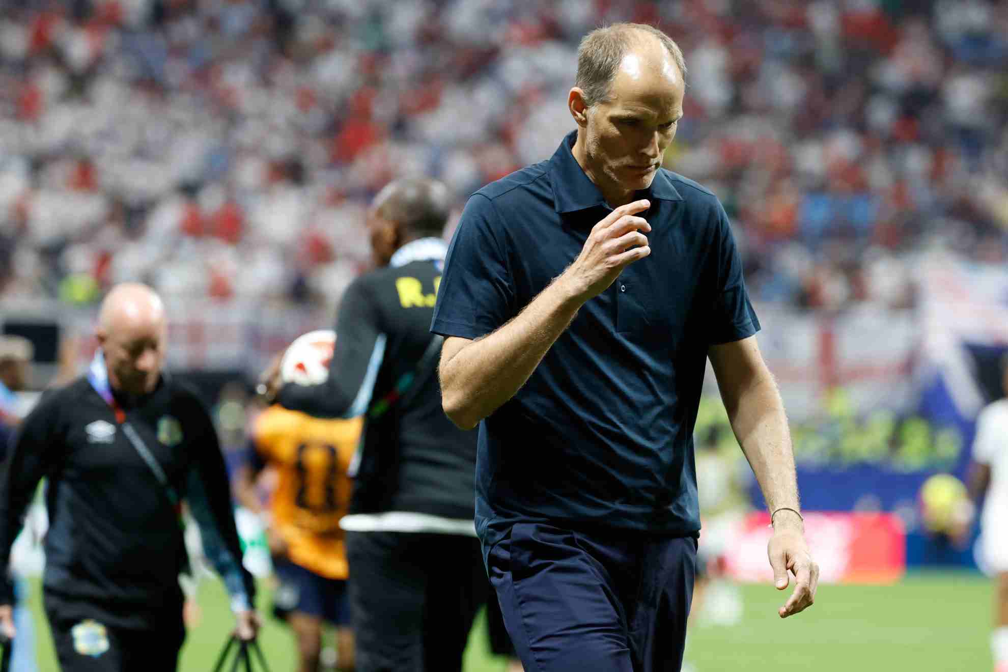 Thomas Tuchel, durante el partido ante la RD del Congo