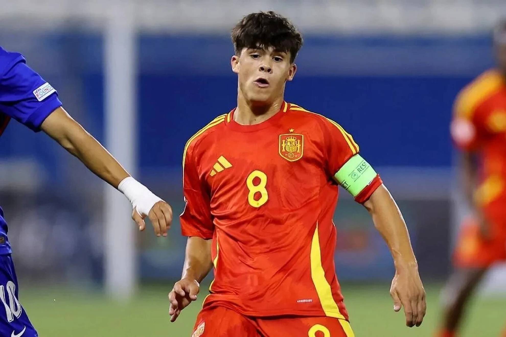 Quim Junyent, con la selección española Sub-19