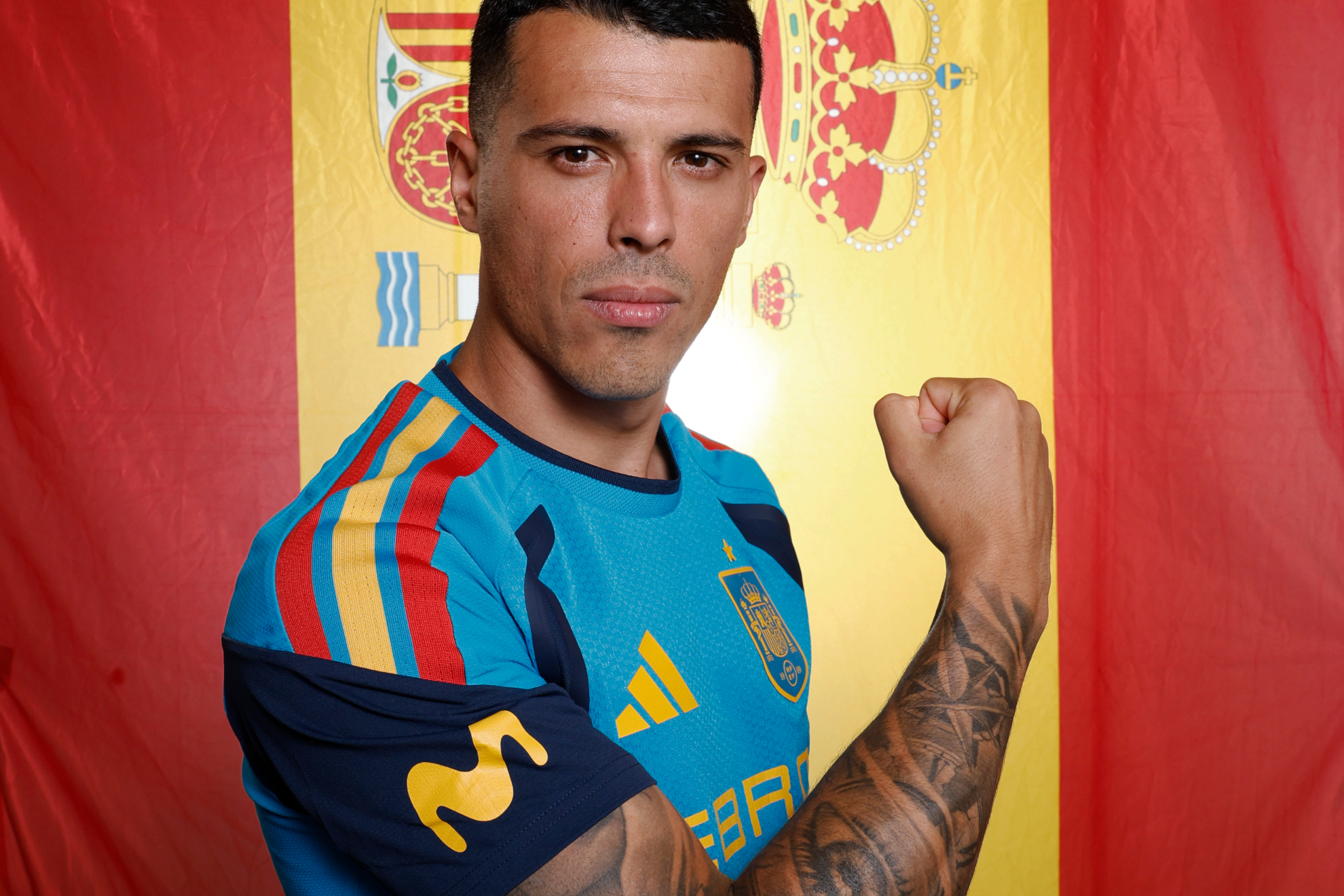 Pedro Porro, de nuevo titular con la selección.