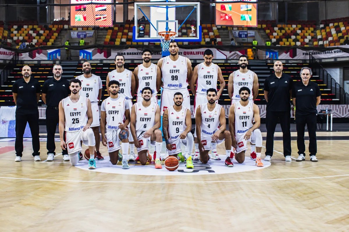 La selección egipcia entrenada por los hermanos Julbe, con Hamad Abouelrish a la cabeza.