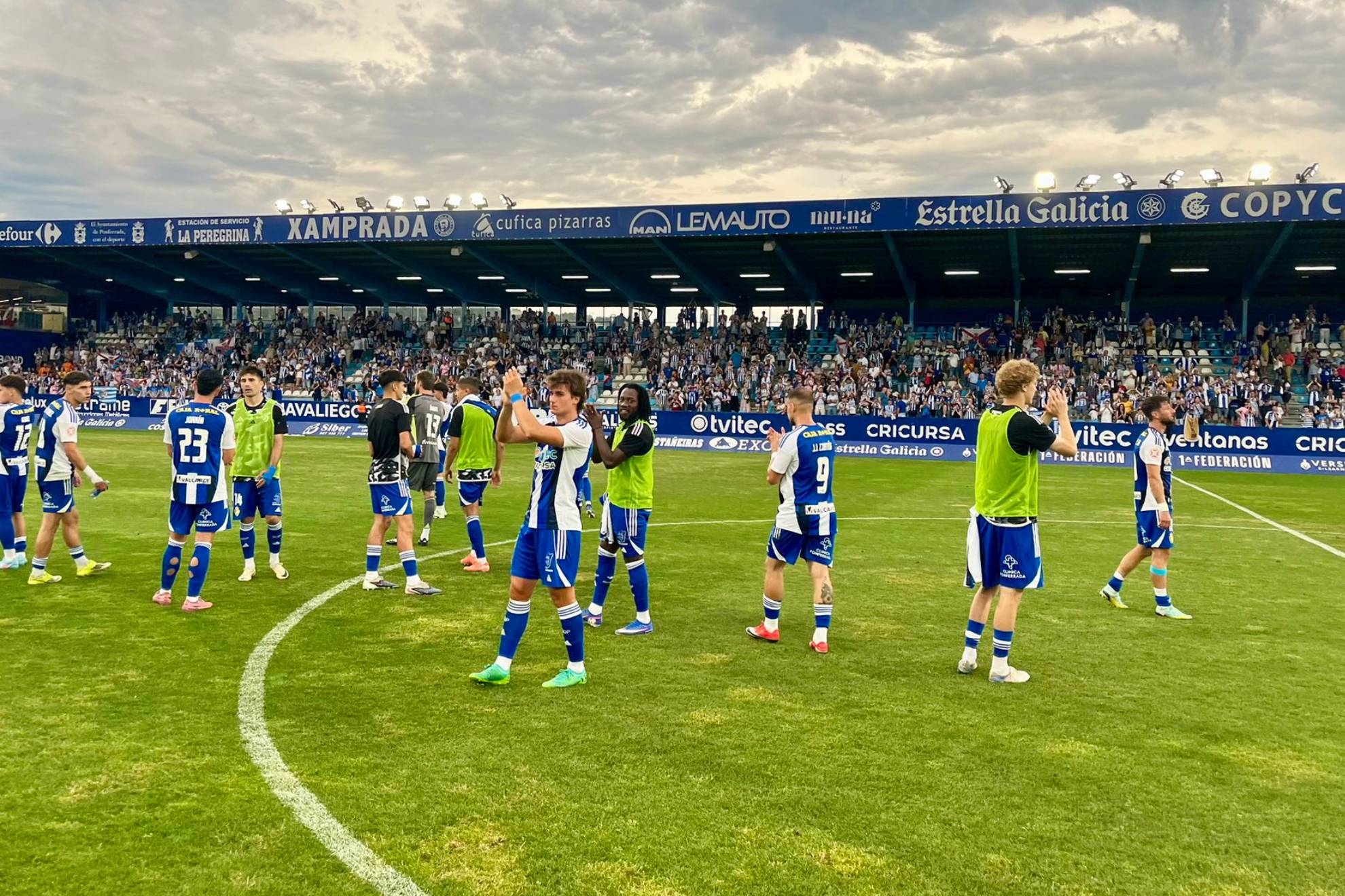 Una imagen de El Toralín tras el Ponferradina-Celta Fortuna