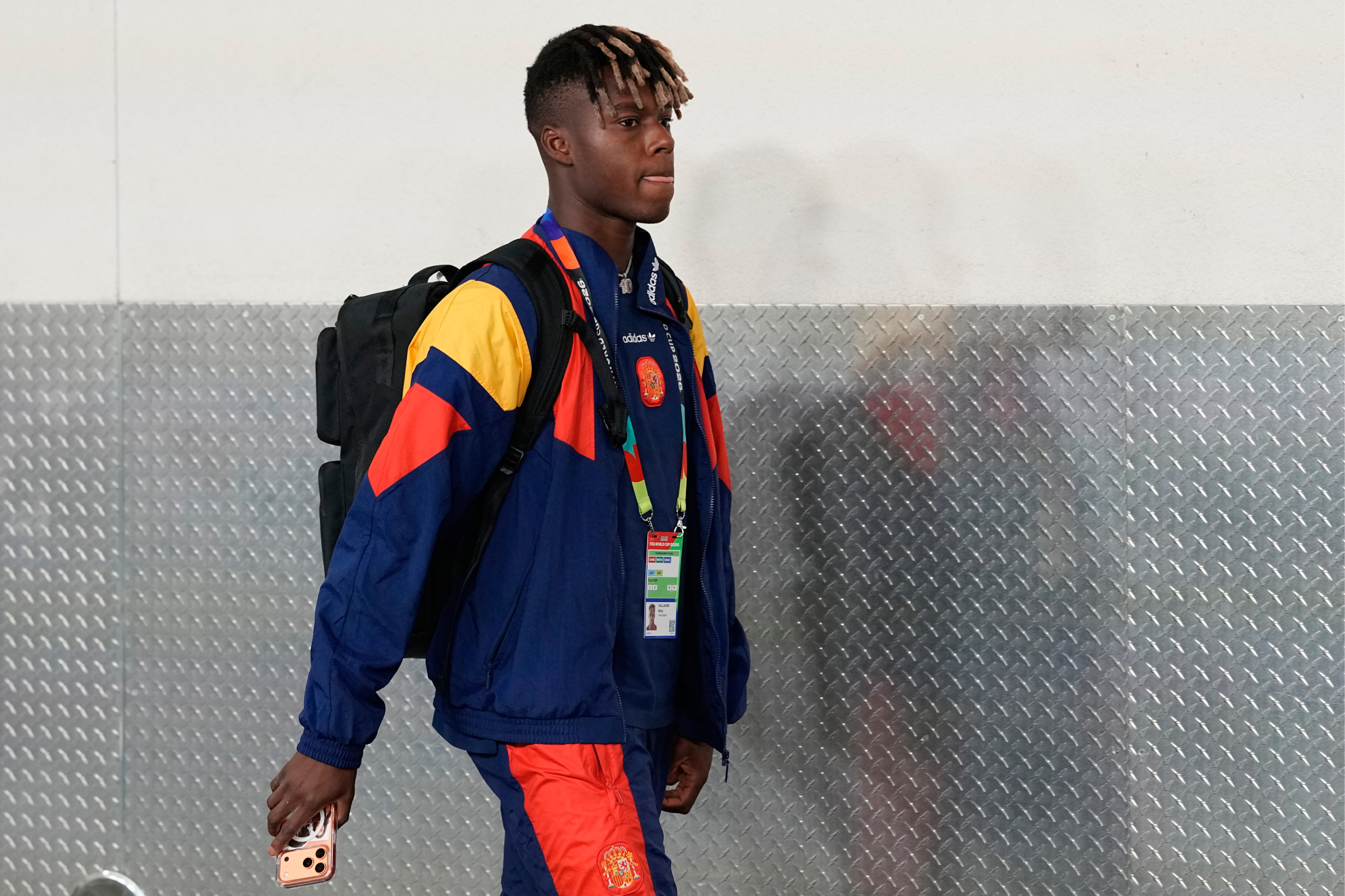 Nico Williams, llegando al duelo frente Austria.