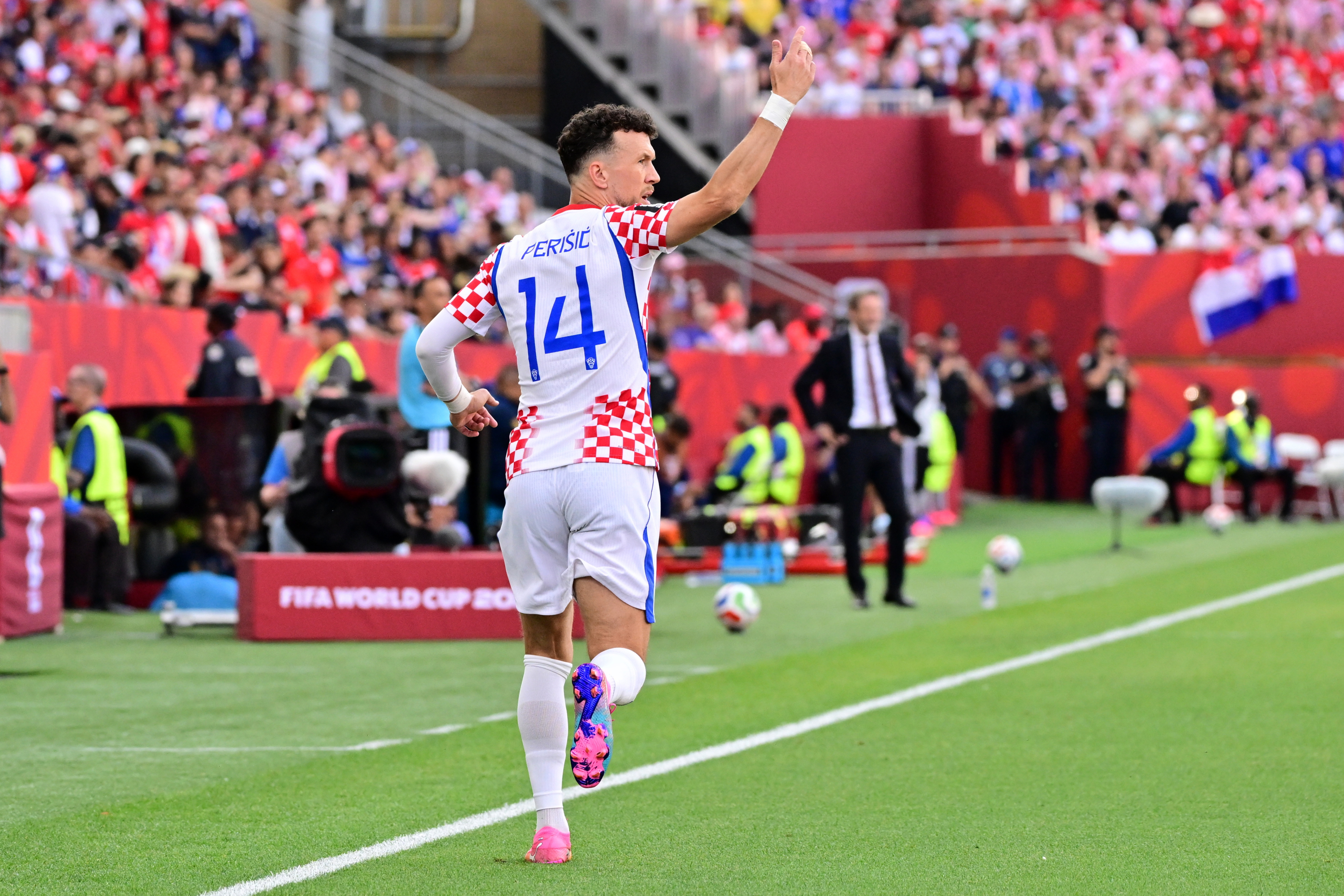 Perisic, durante el partido contra Panamá
