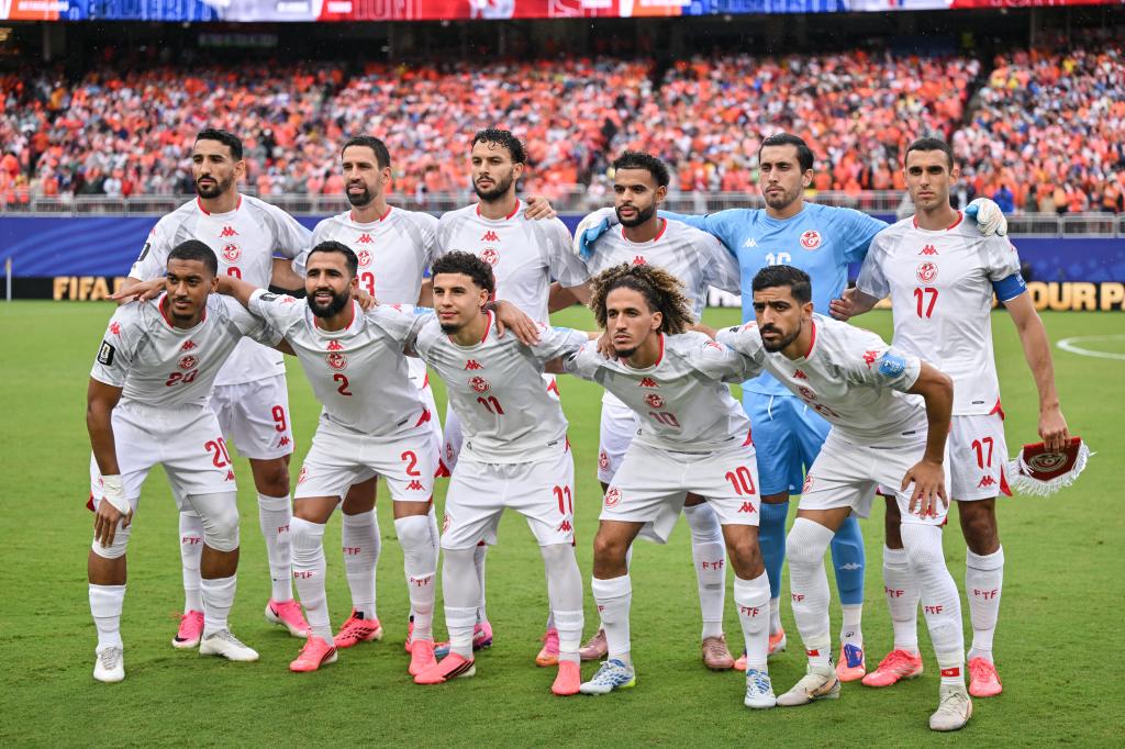 Túnez posa antes de un partido del Mundial 2026.