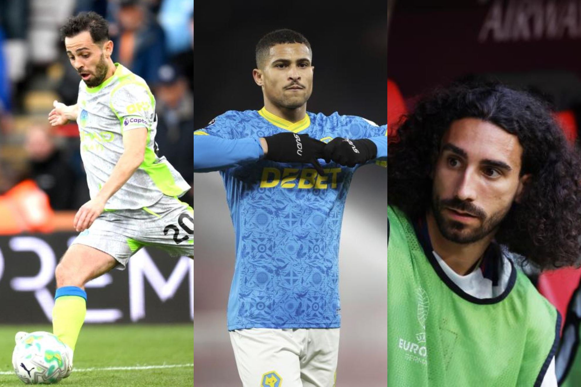 Bernardo, Joao Gomes y Cucurella, primeras opciones del Atlético.