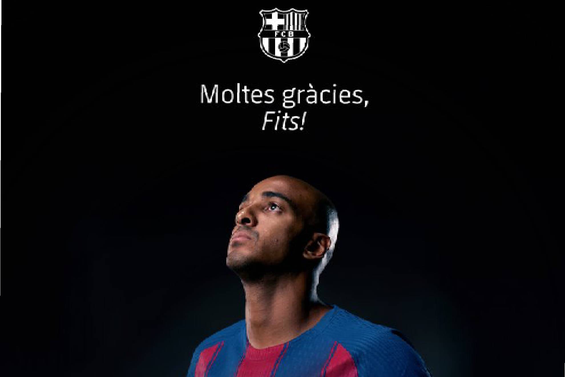 Así ha hecho oficial el F. C. Barcelona la rescisión de contrato de mutuo acuerdo con Fits BARÇA FÚTBOL SALA