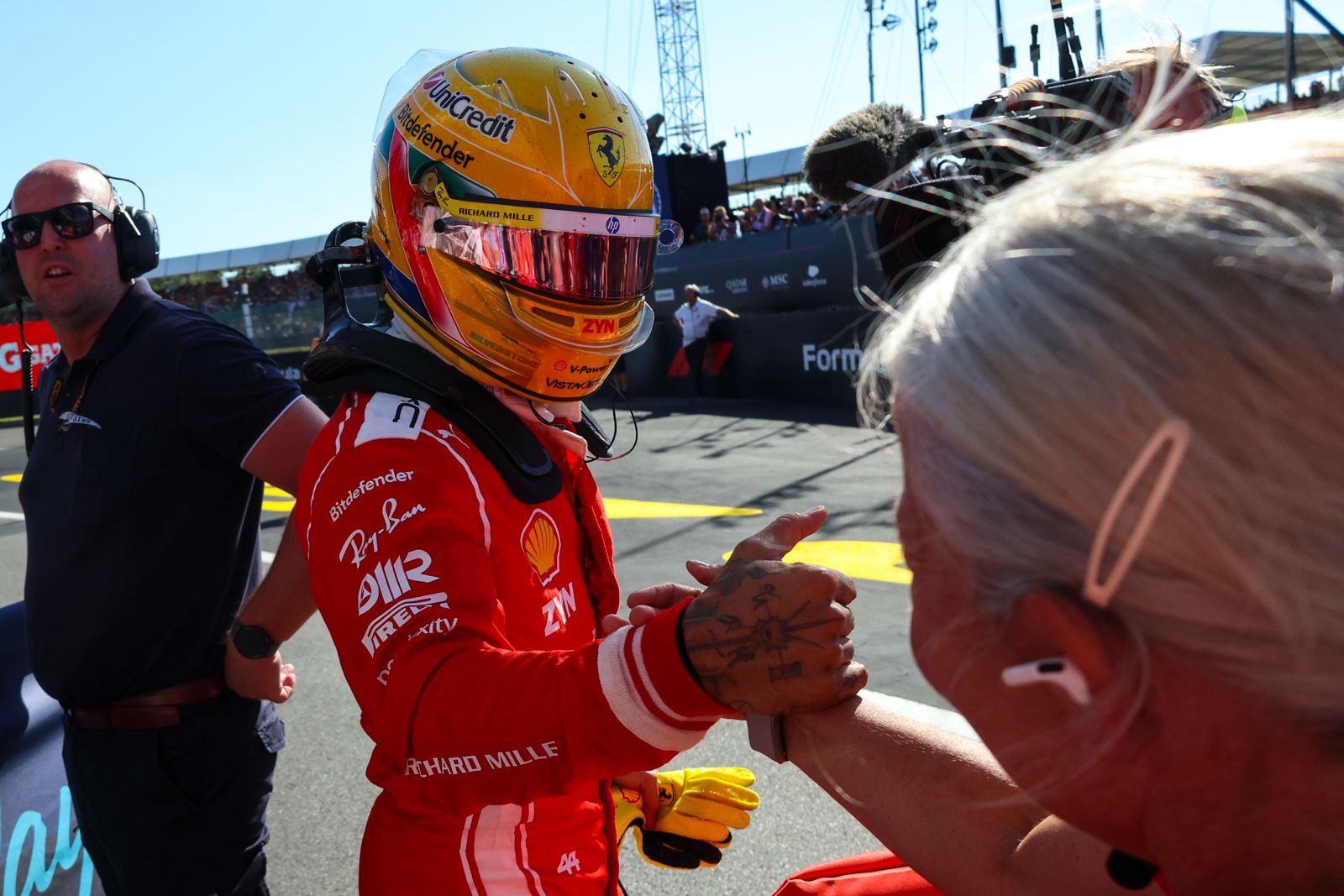 Hamilton, eufórico en Silverstone