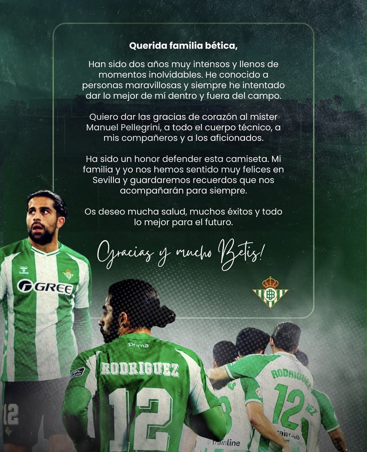 Carta de despedida de Ricardo Rodríguez