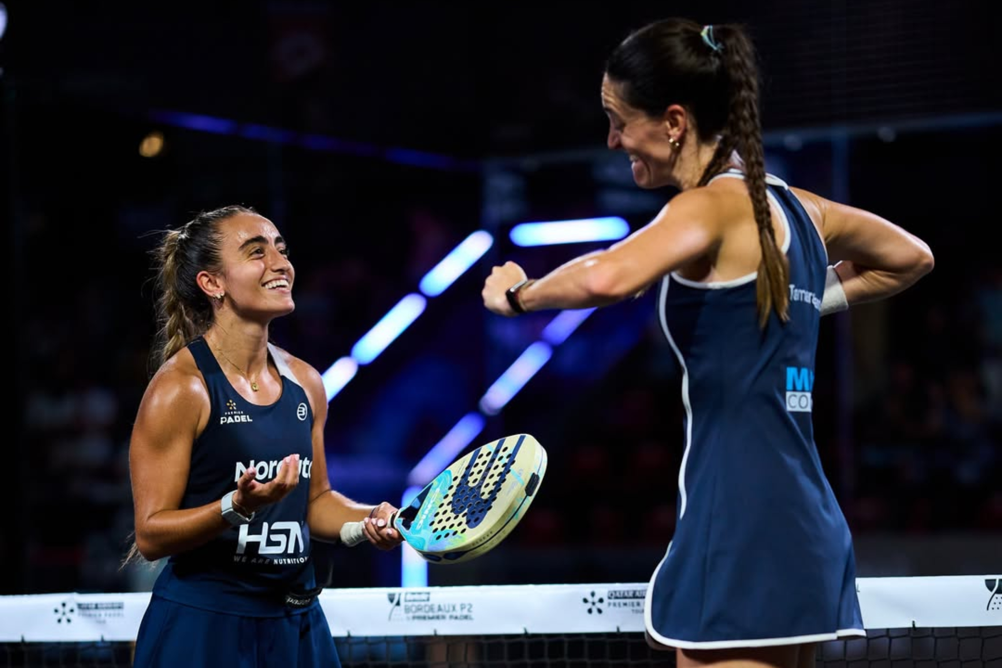 Claudia Jensen y Tamara Icardo, vencedoras del duelo.