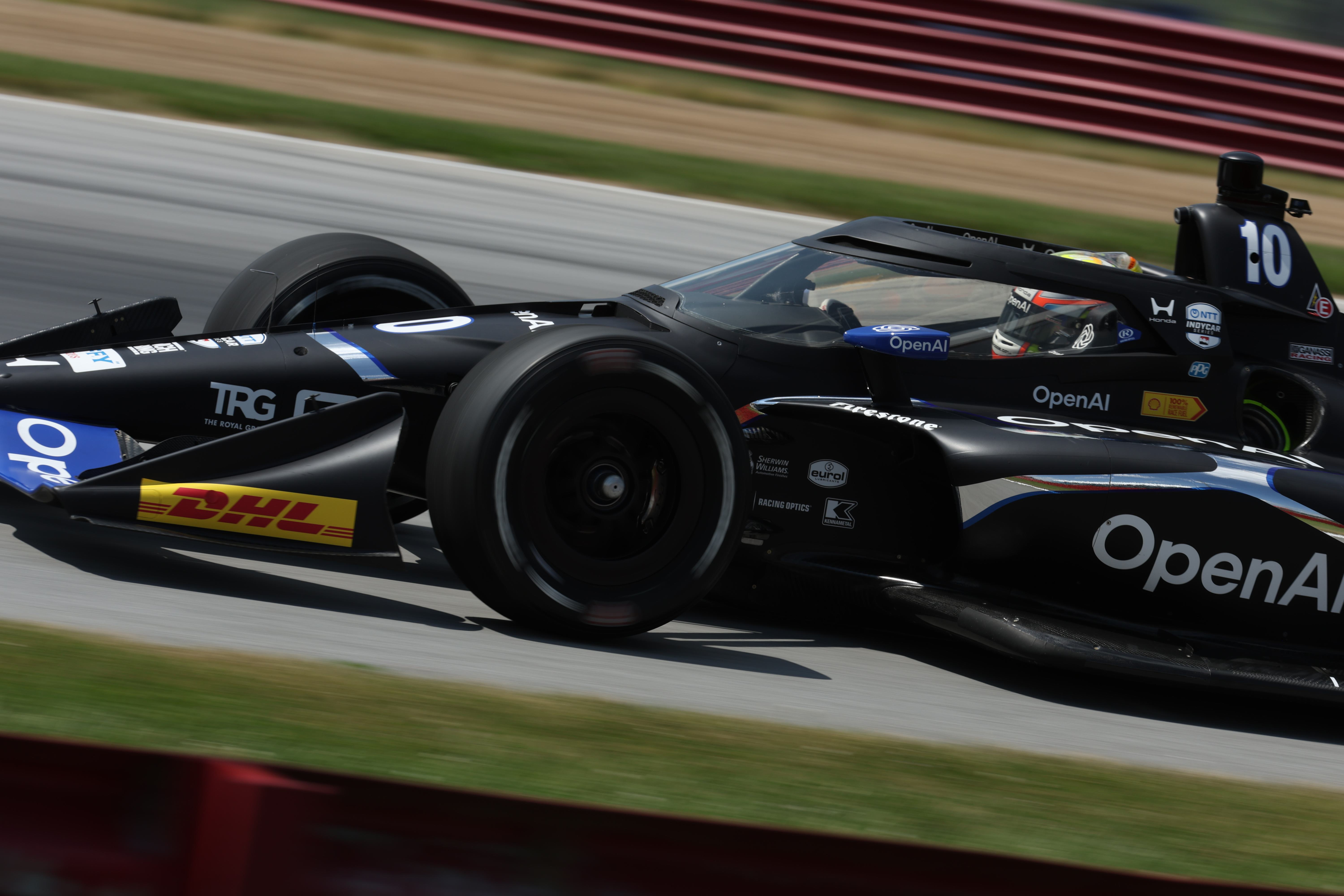 Álex Palou, durante la clasificación del GP de Mid Ohio