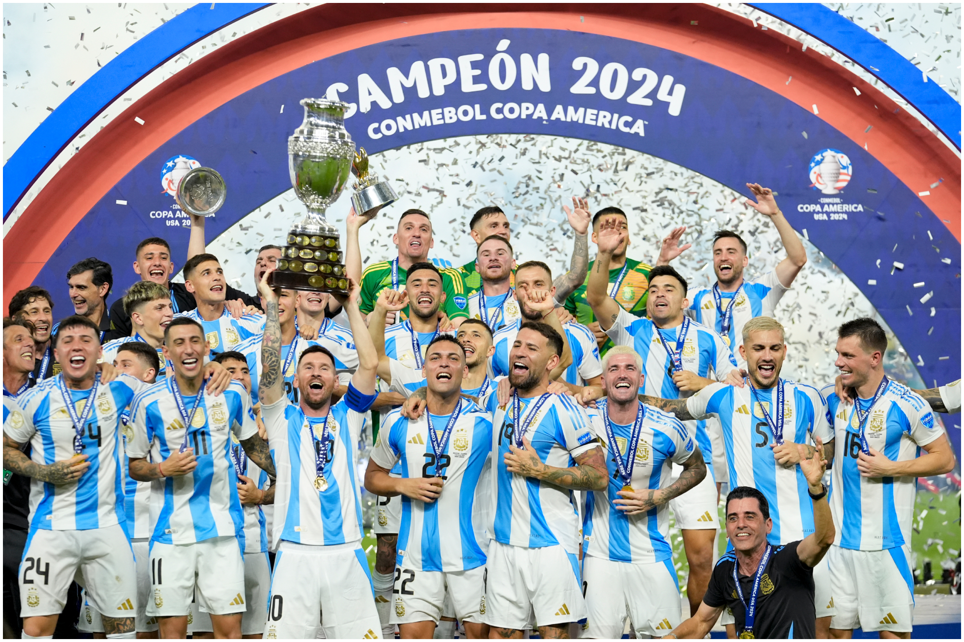 Messi levanta la pasada Copa América 2024.