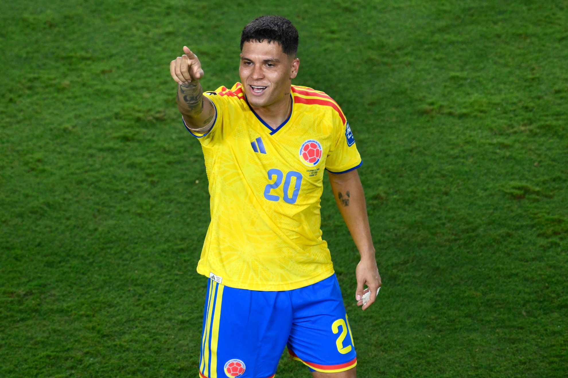 Quintero, durante el partido contra Ghana