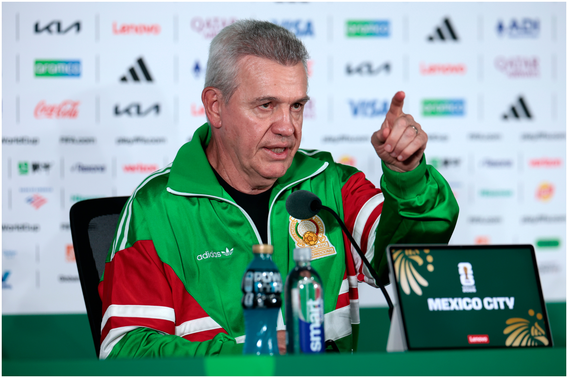 Aguirre, en la conferencia de Prensa.