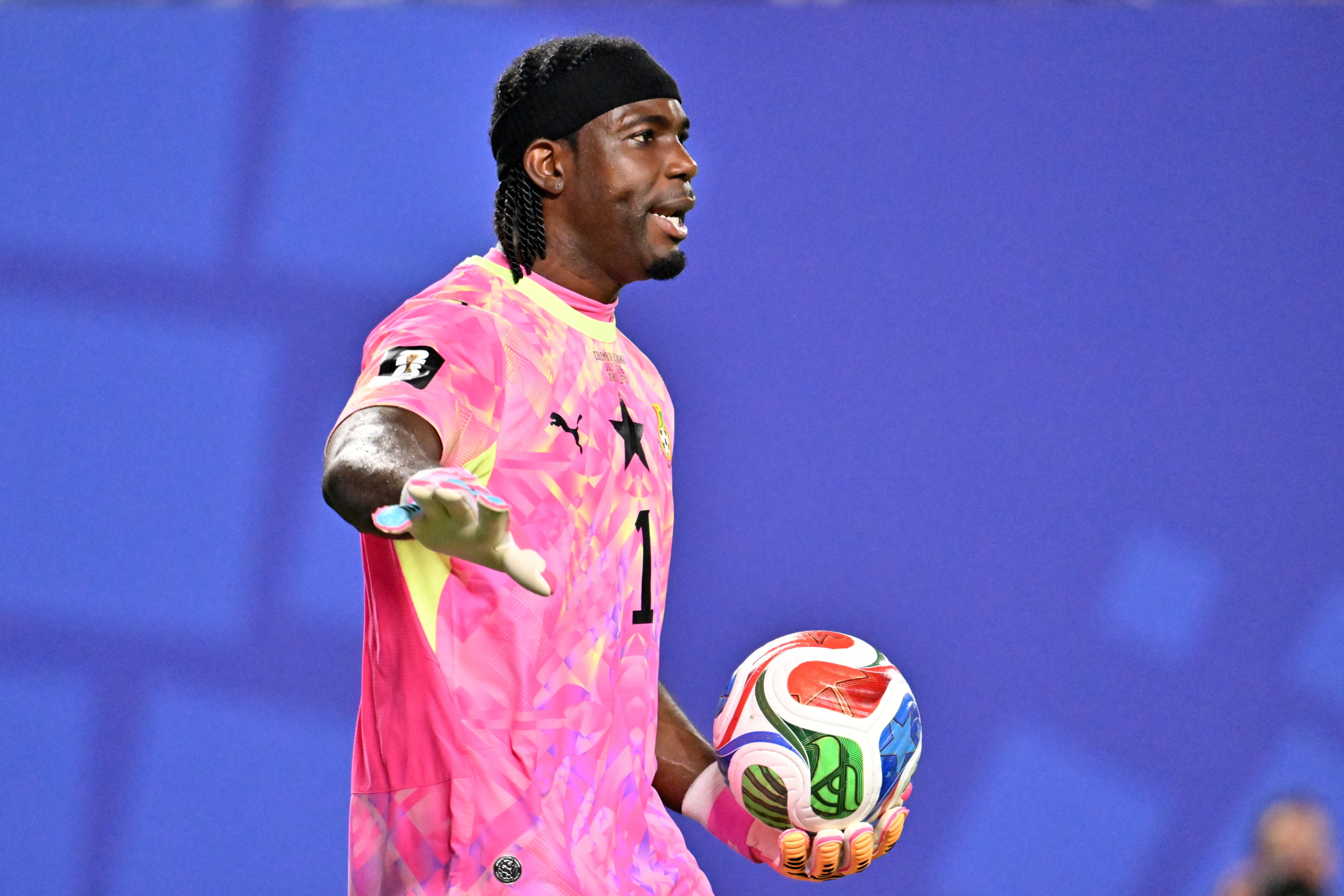 Ati-Zigi durante el partido Colombia contra Ghana