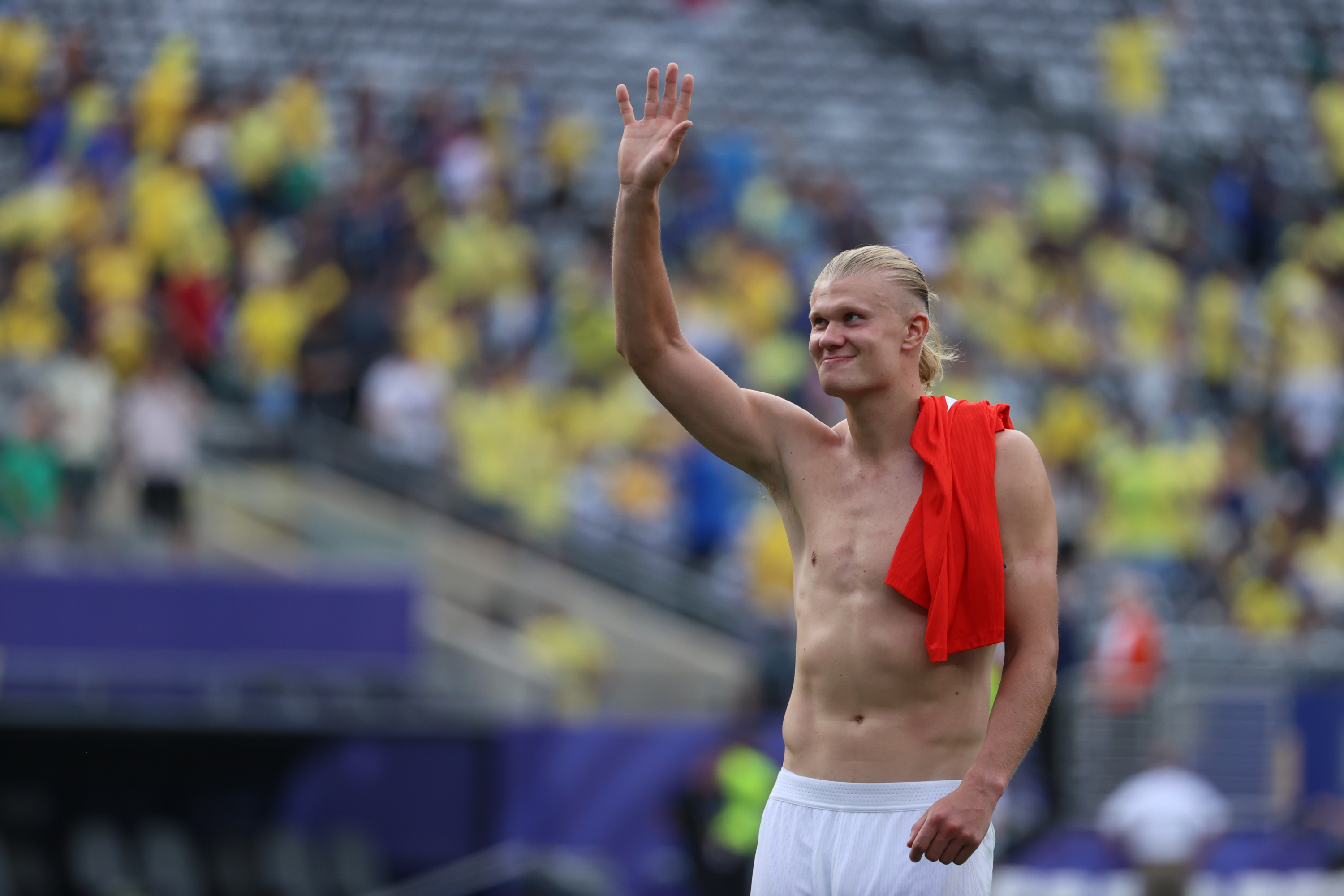 Haaland, con Noruega.