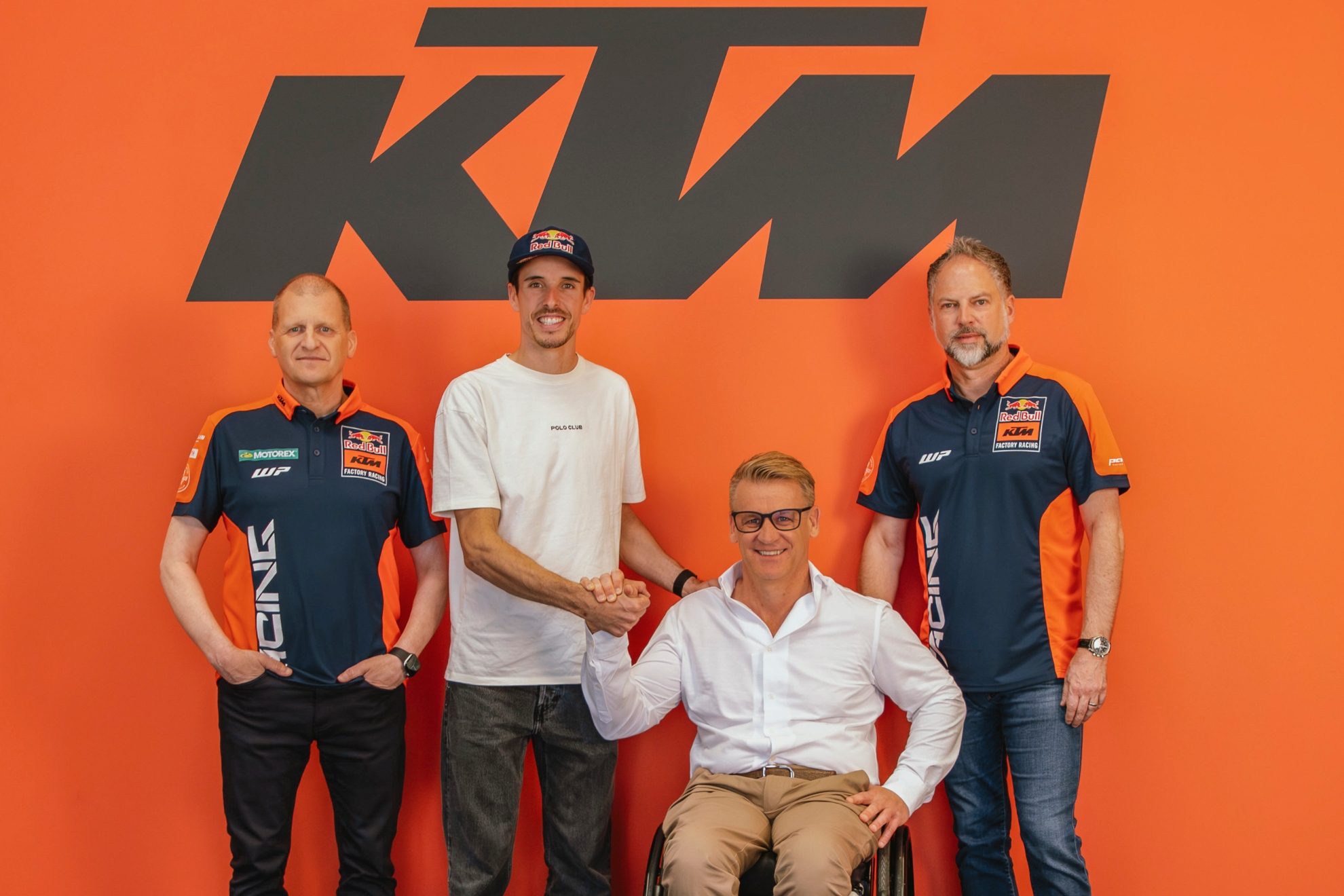 Aki Ajo, Álex Márquez, Pitt Beirer y Jens Hainbach.