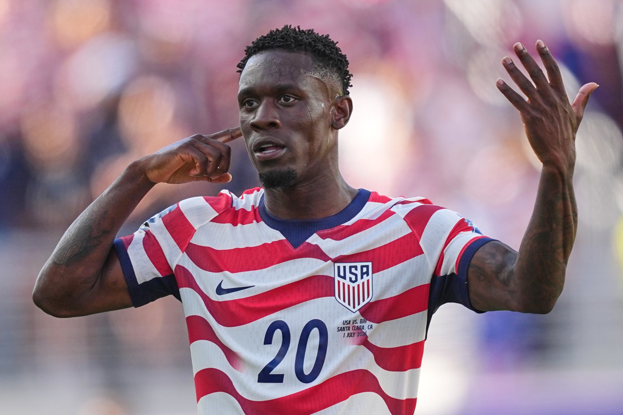 Balogun, delantero de la selección de Estados Unidos.
