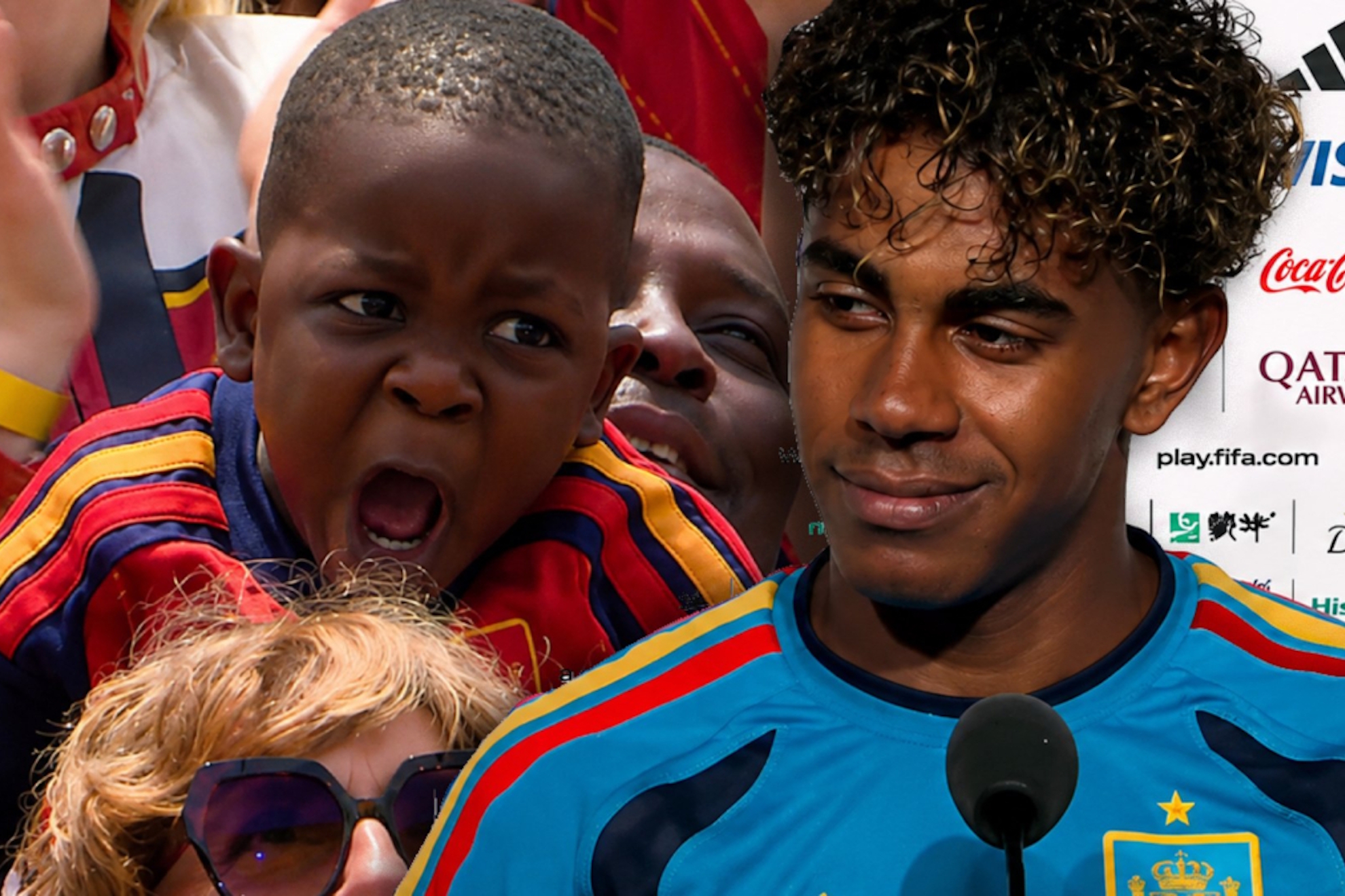 Keyne y Lamine Yamal.