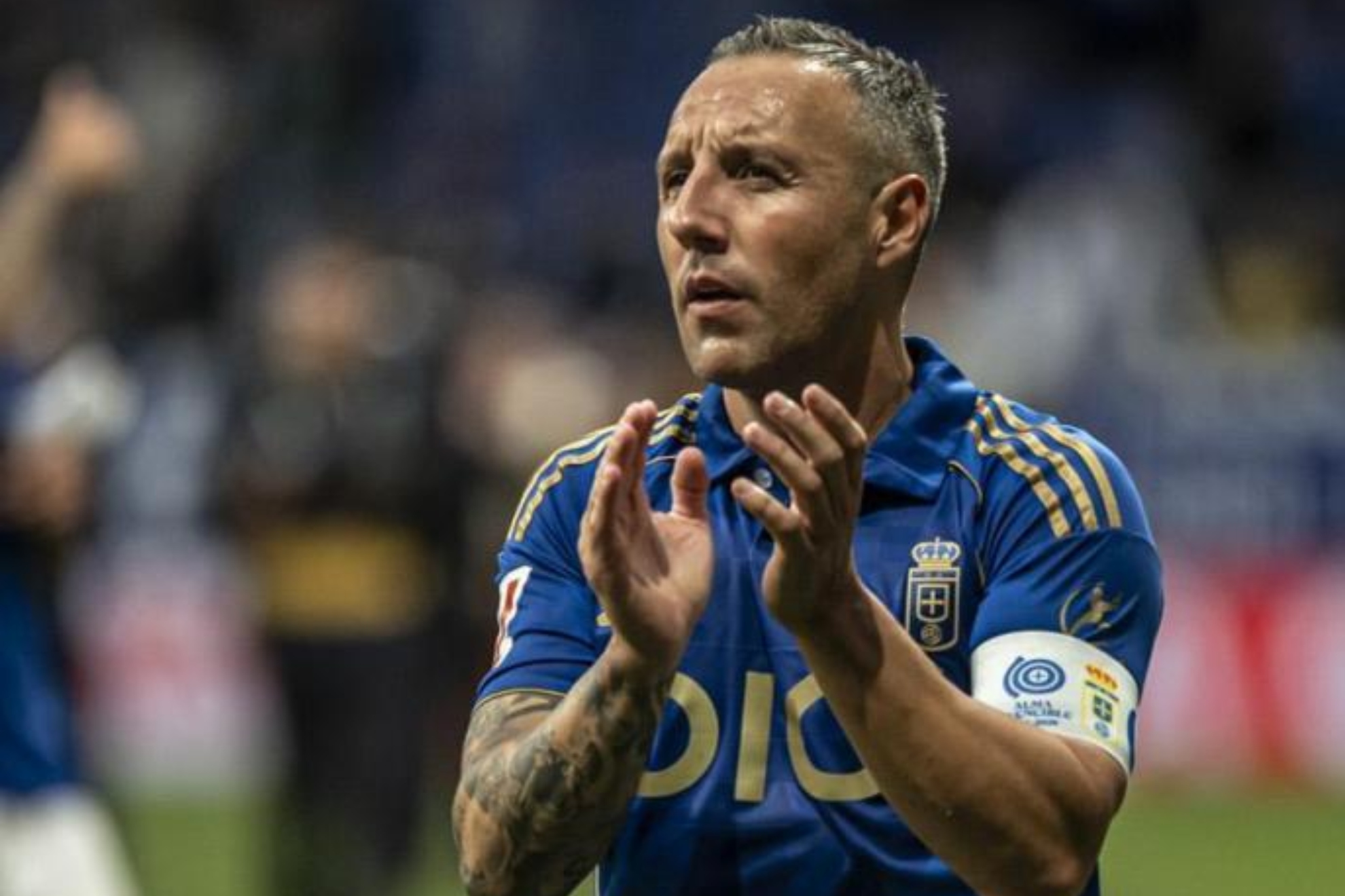 Cazorla, en un partido con el Oviedo.