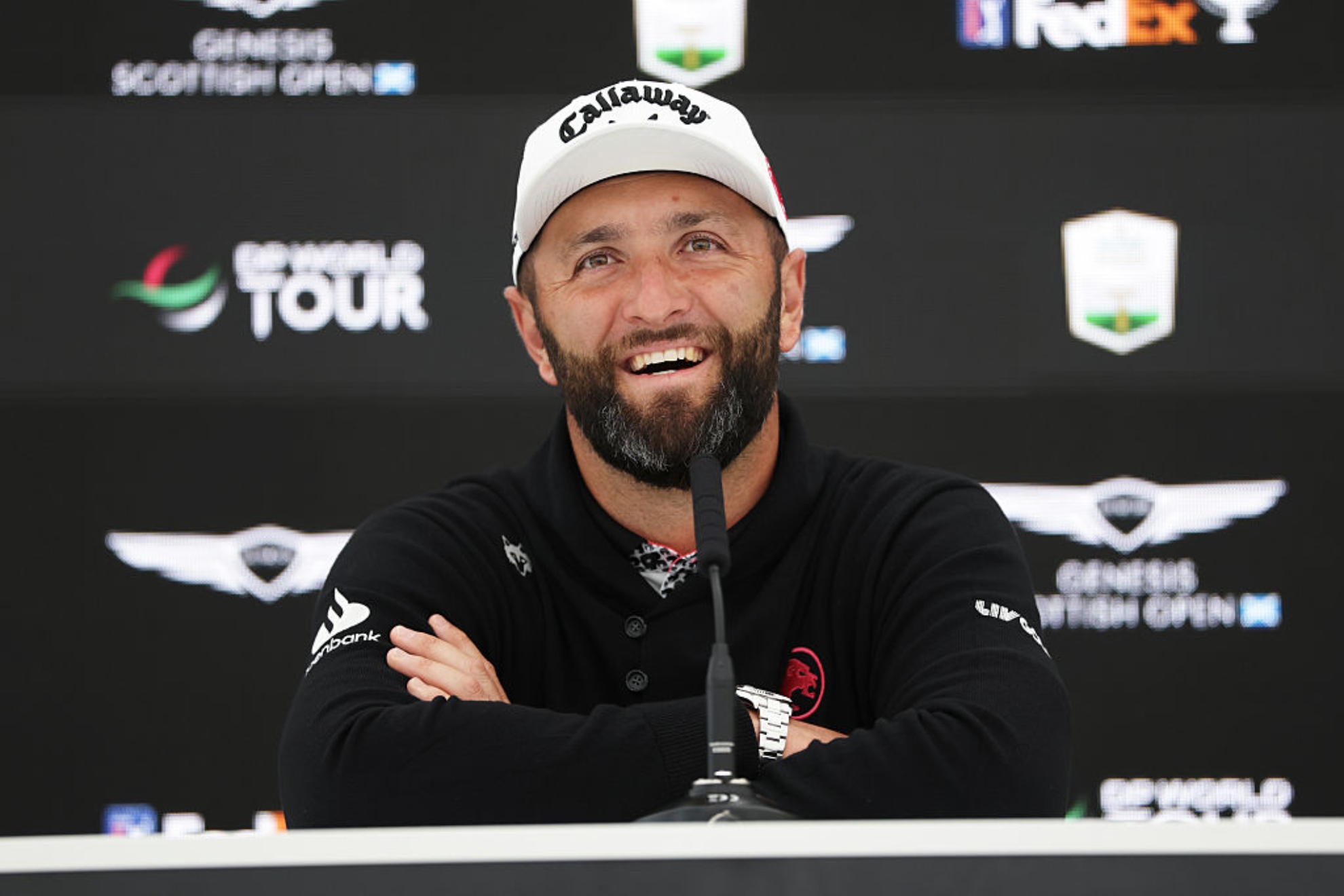 Jon Rahm (31) en la conferencia de prensa