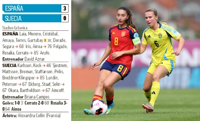 Ficha del España-Suecia