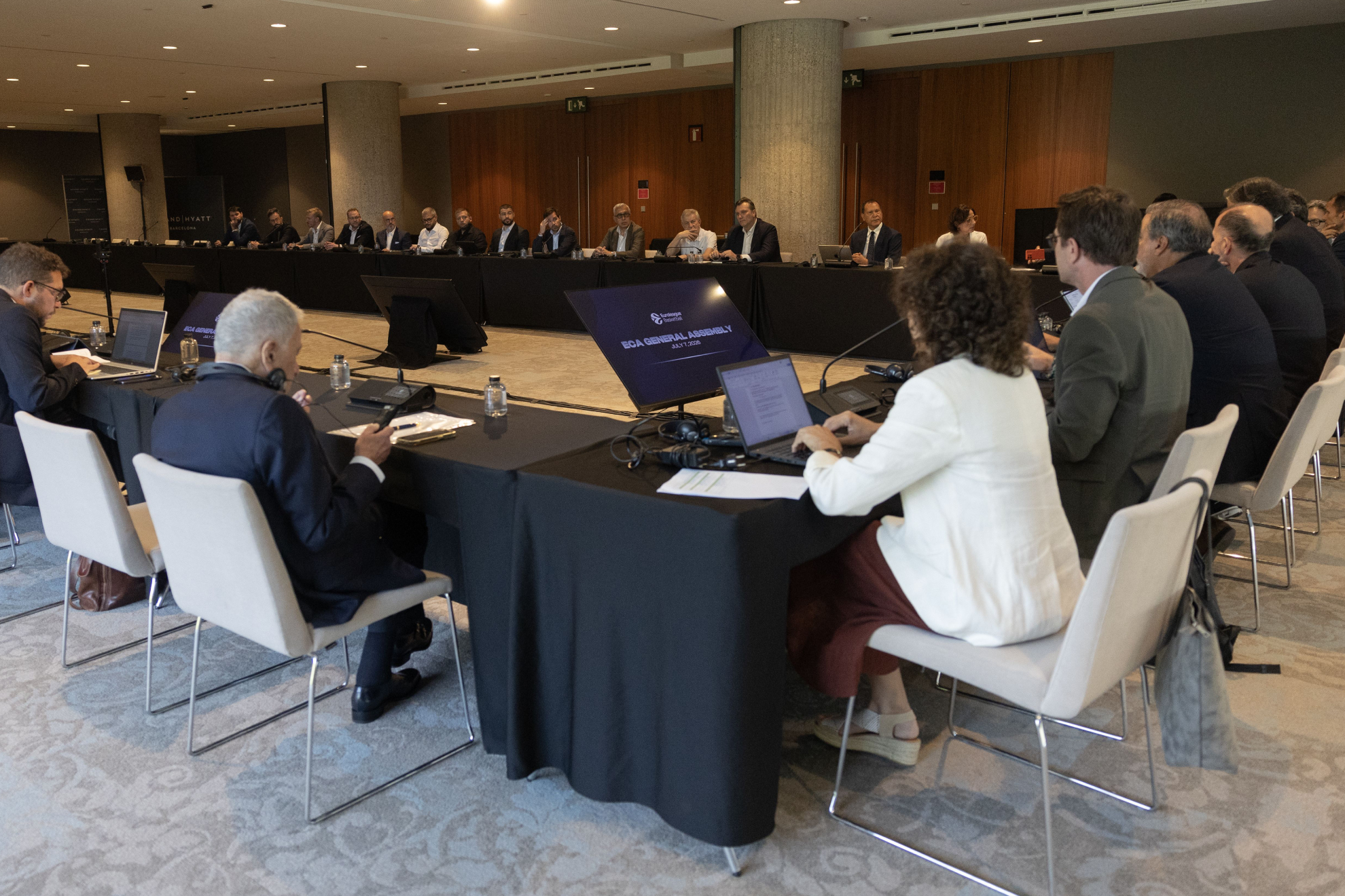 Una imagen de la Asamblea General de la Euroliga. RODOLFO MOLINA/EUROLEAGUE