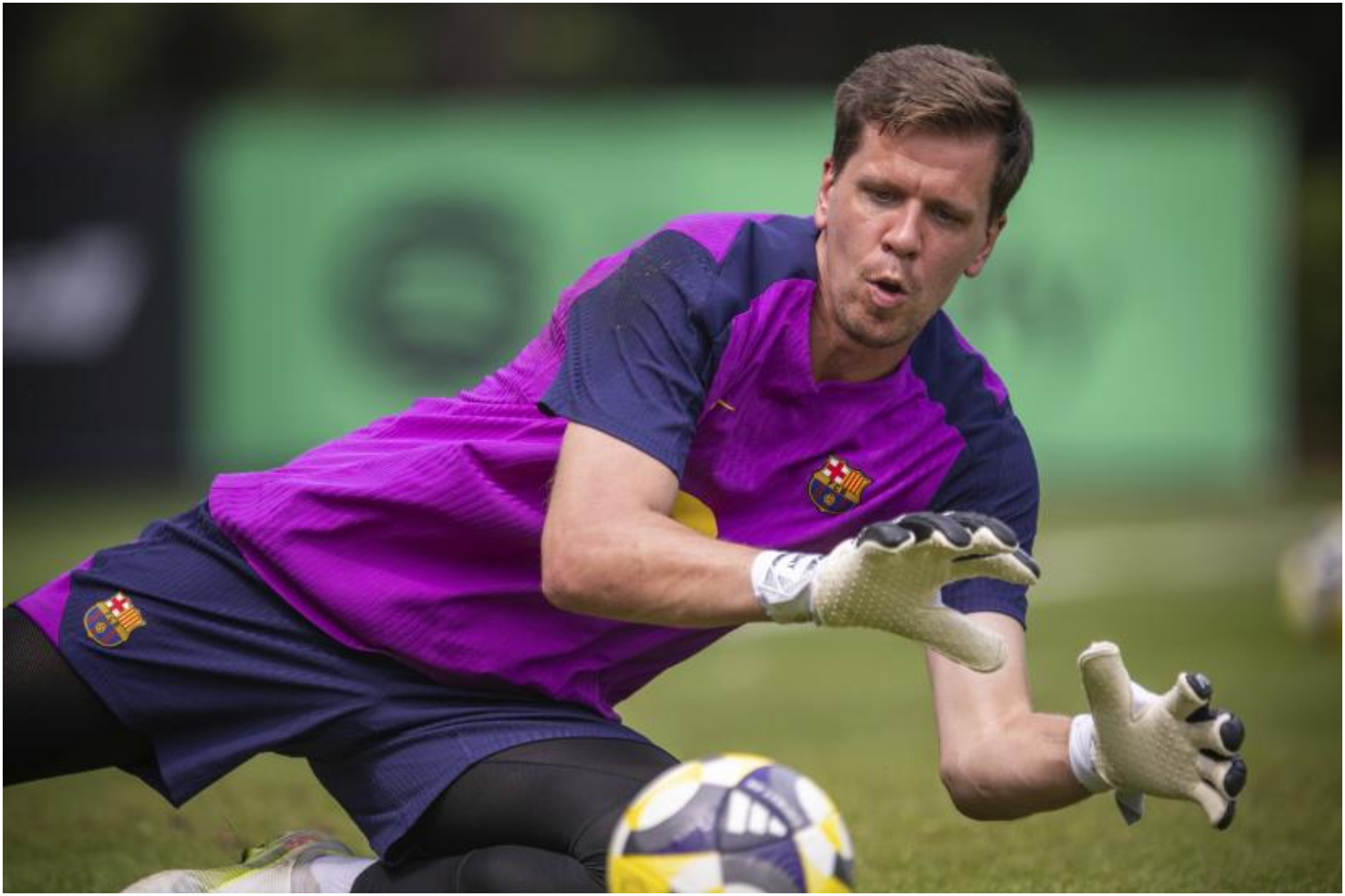 Szczesny, durante un entrenamiento.